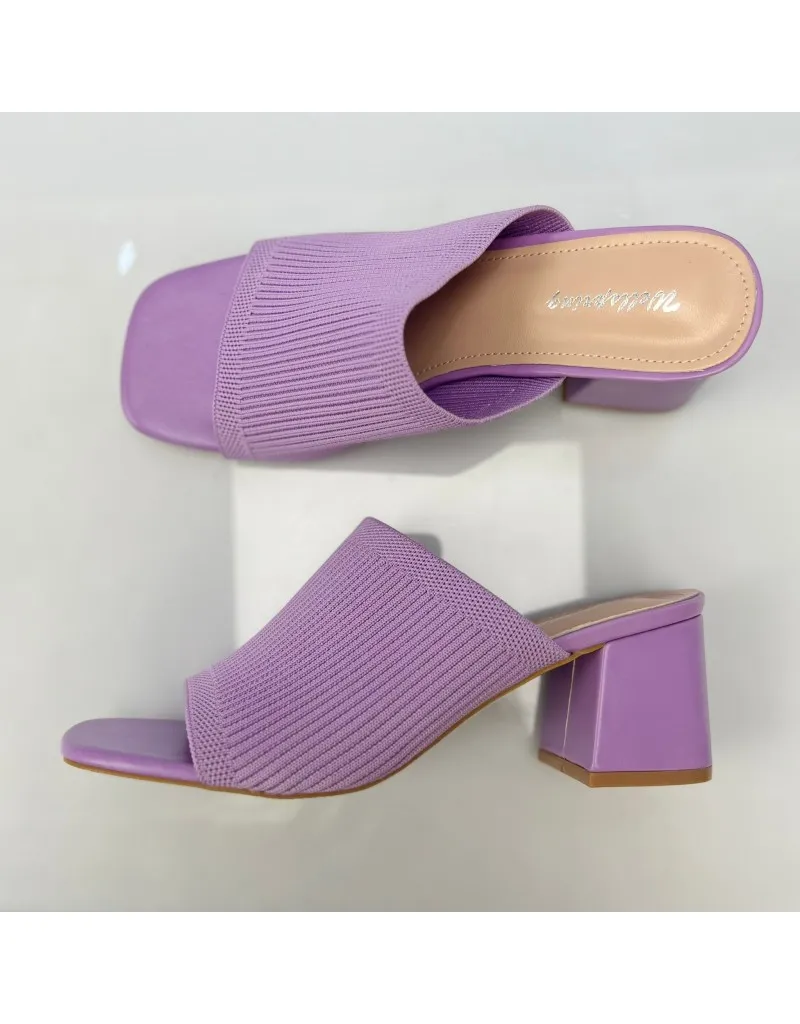 SABOT CON FASCIA LARGA VIOLA