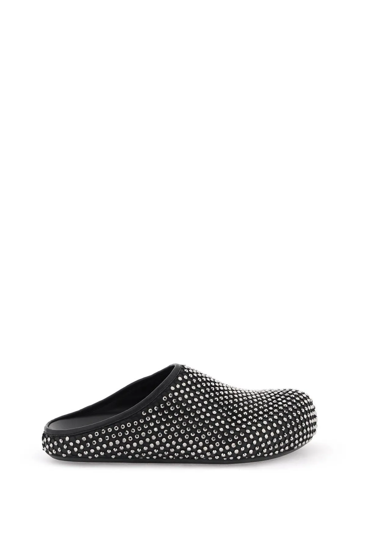 Sabot Fussbett in pelle con strass