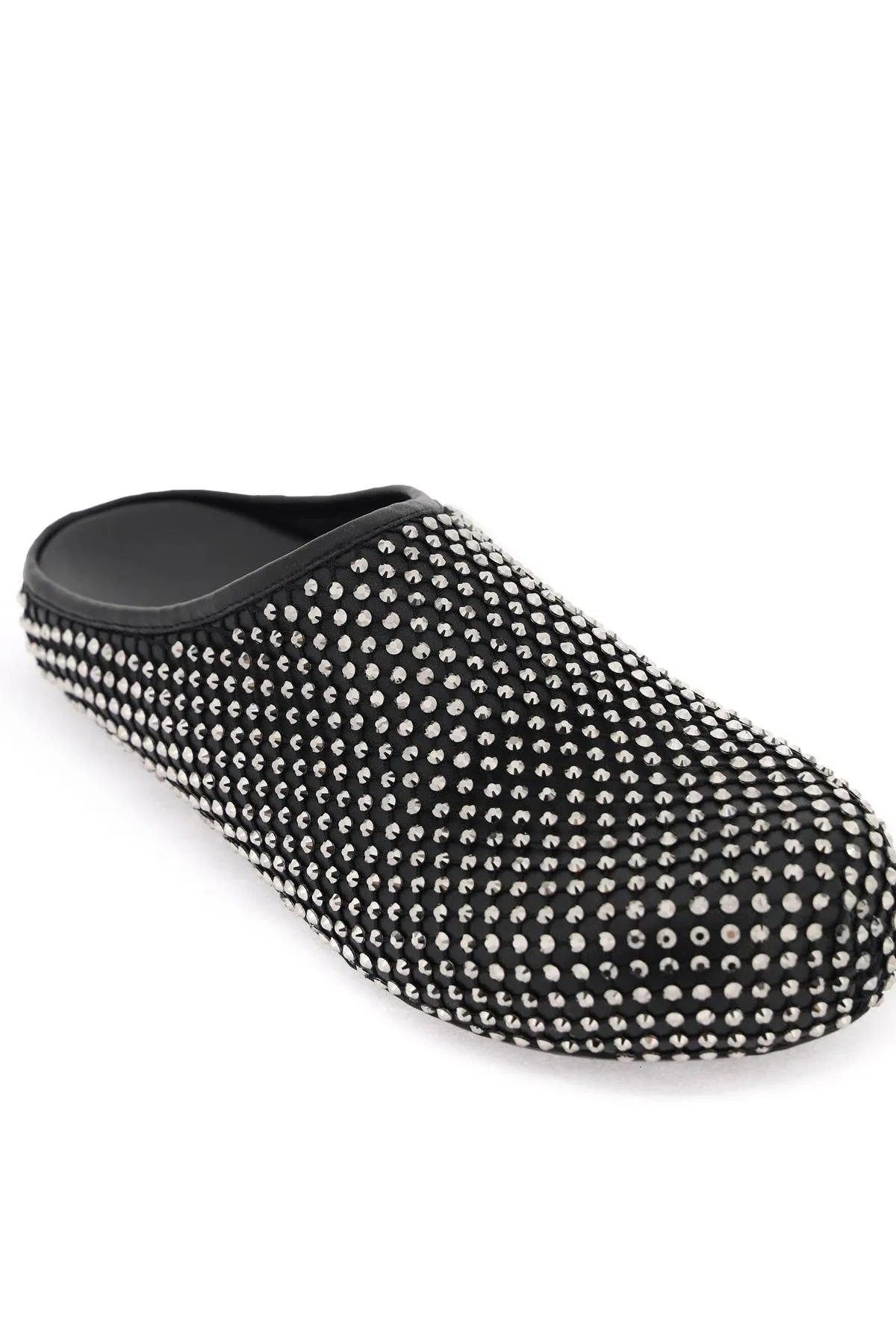 Sabot Fussbett in pelle con strass