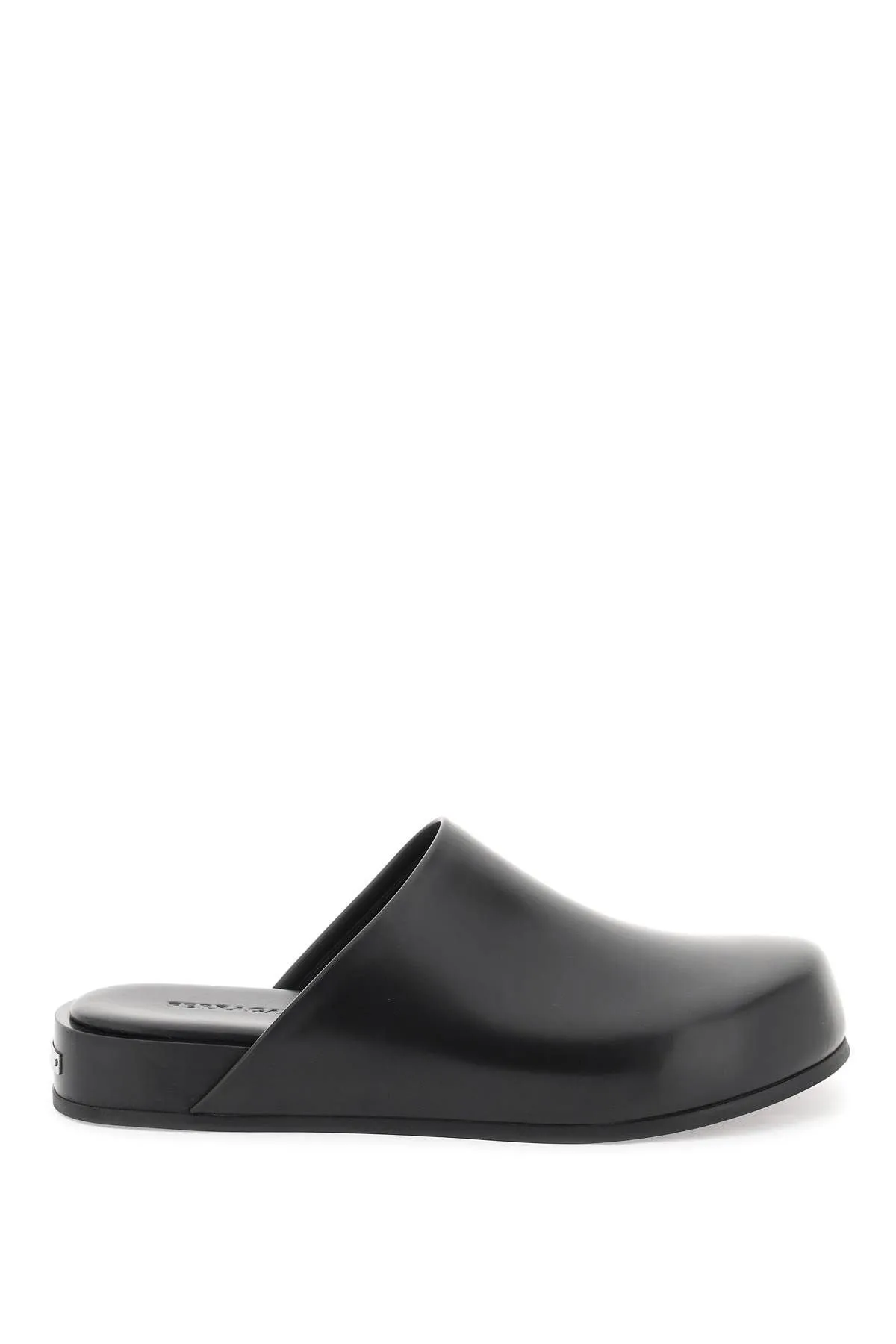 Sabot in pelle liscia