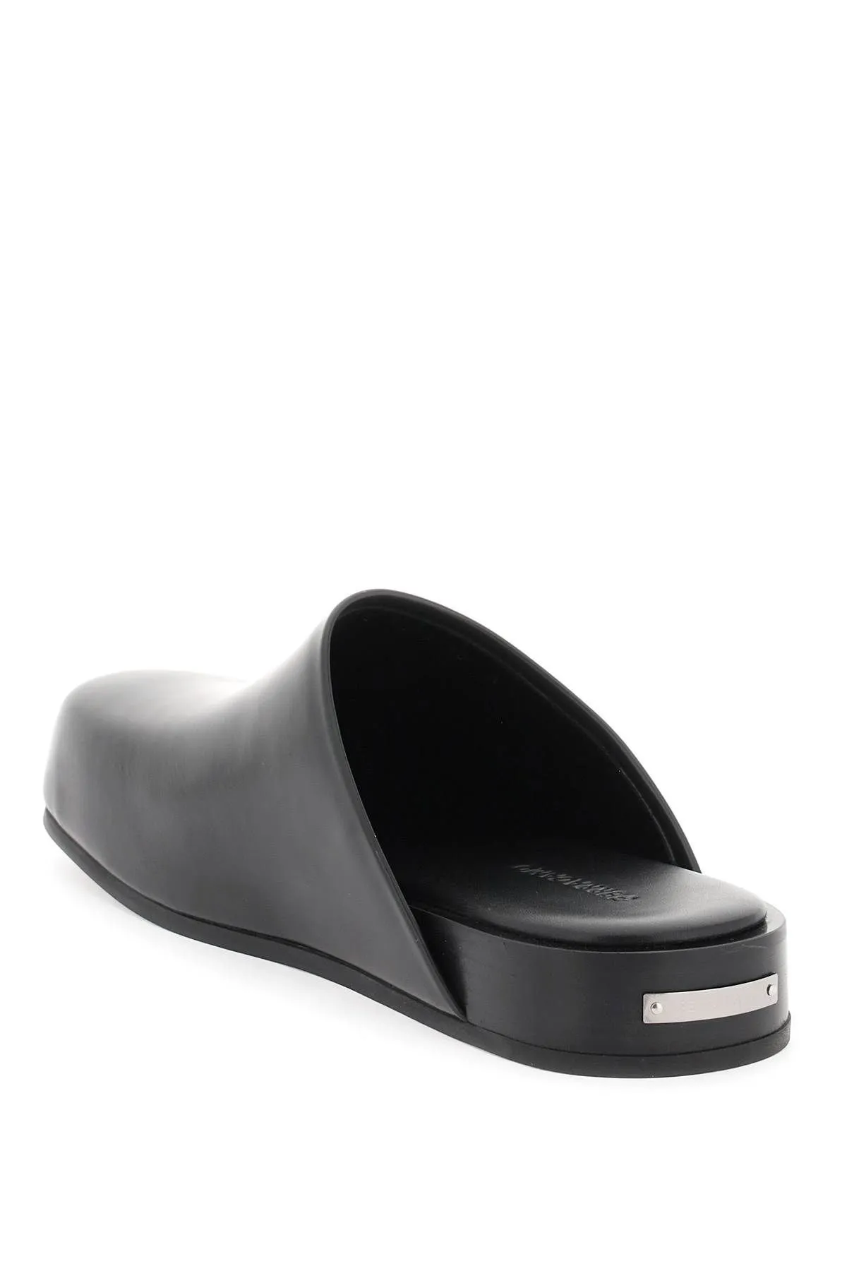 Sabot in pelle liscia