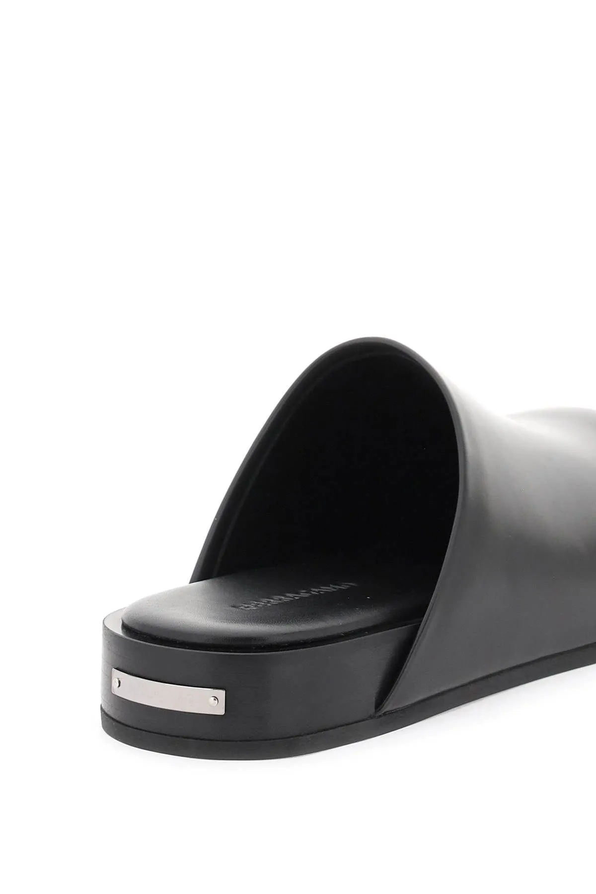 Sabot in pelle liscia