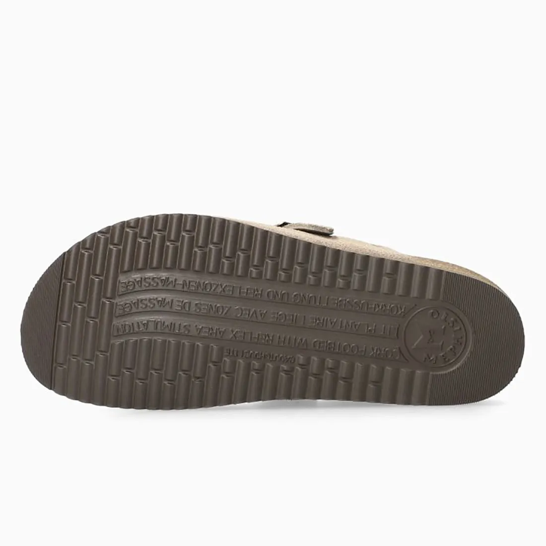 Sabot Mephisto Halina in camoscio tortora con morbido plantare
