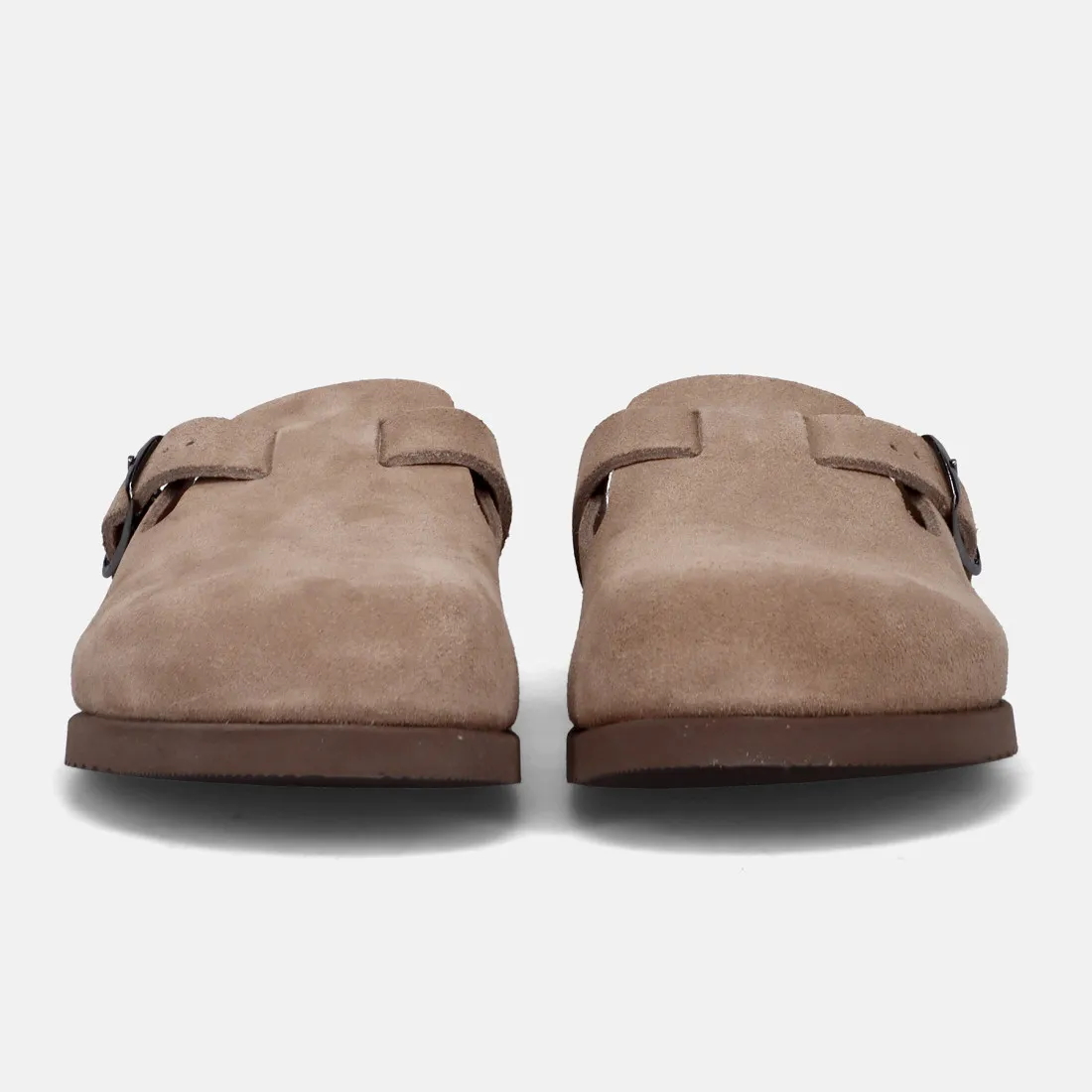 Sabot Mephisto Nathan in camoscio tortora con plantare anatomico