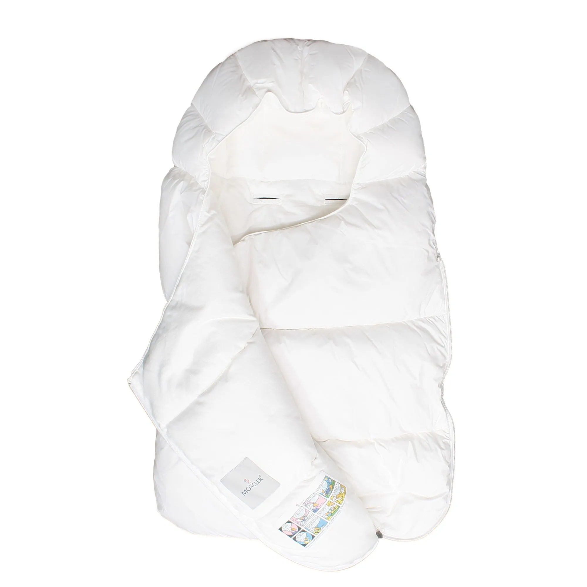 Sacco Neonato Color Latte In Nylon Imbottito