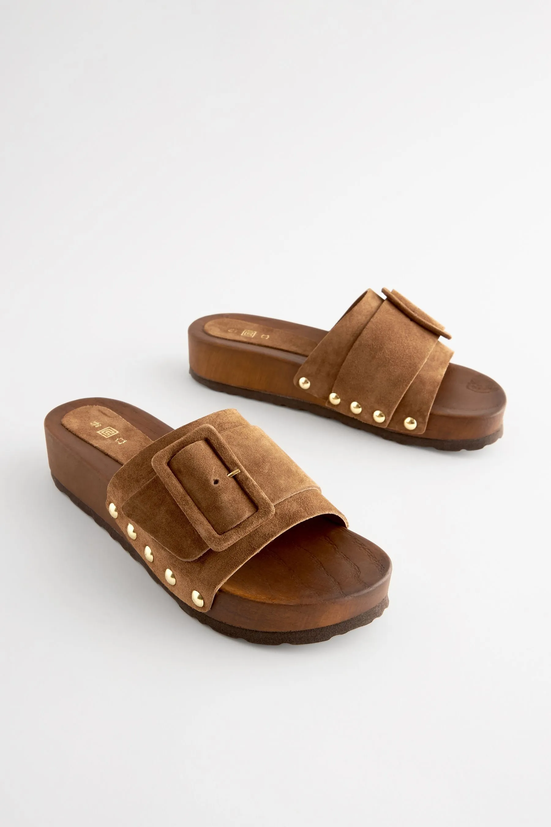Sandali a sabot con fibbia