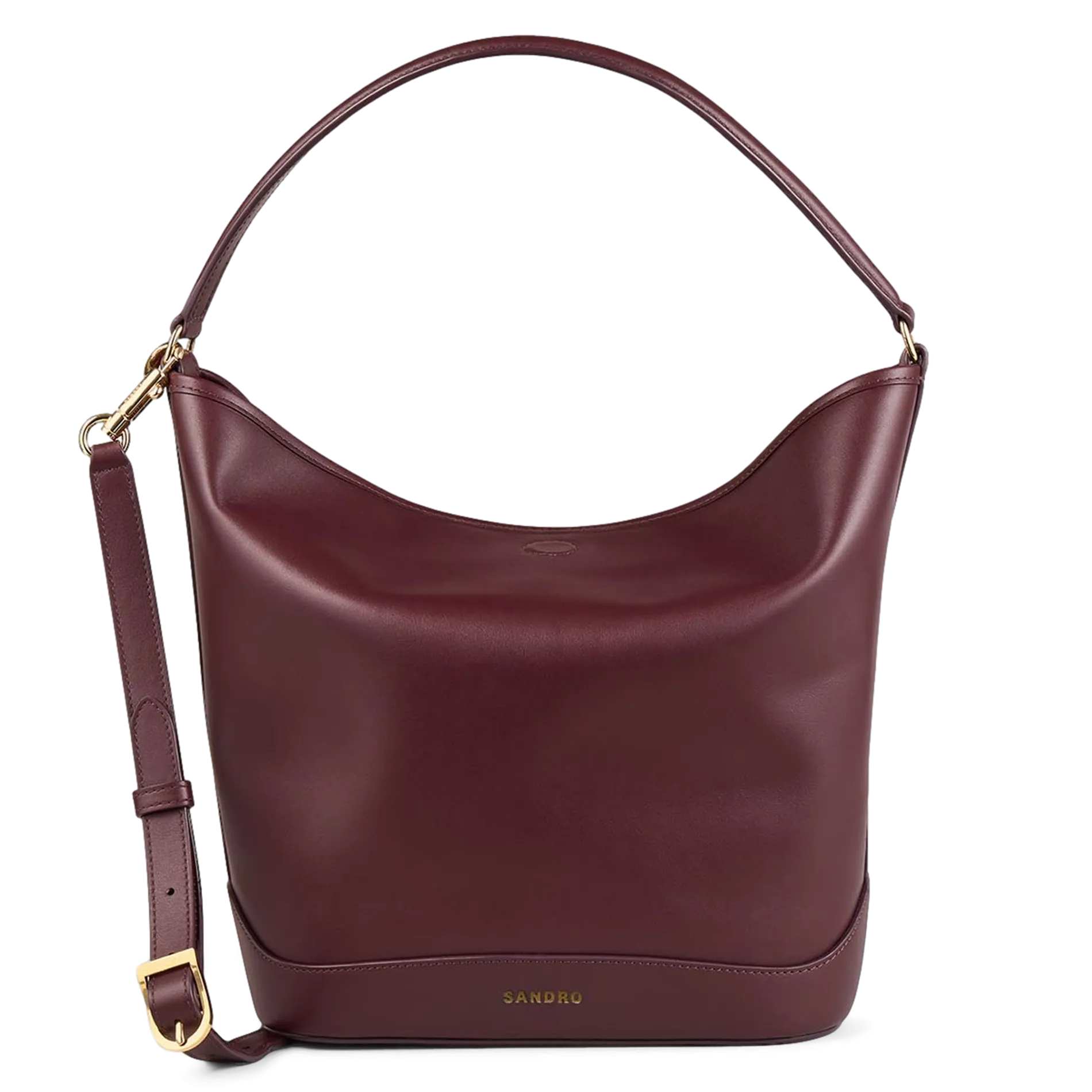  SANDRO   Borsa a secchiello in pelle | Rosso