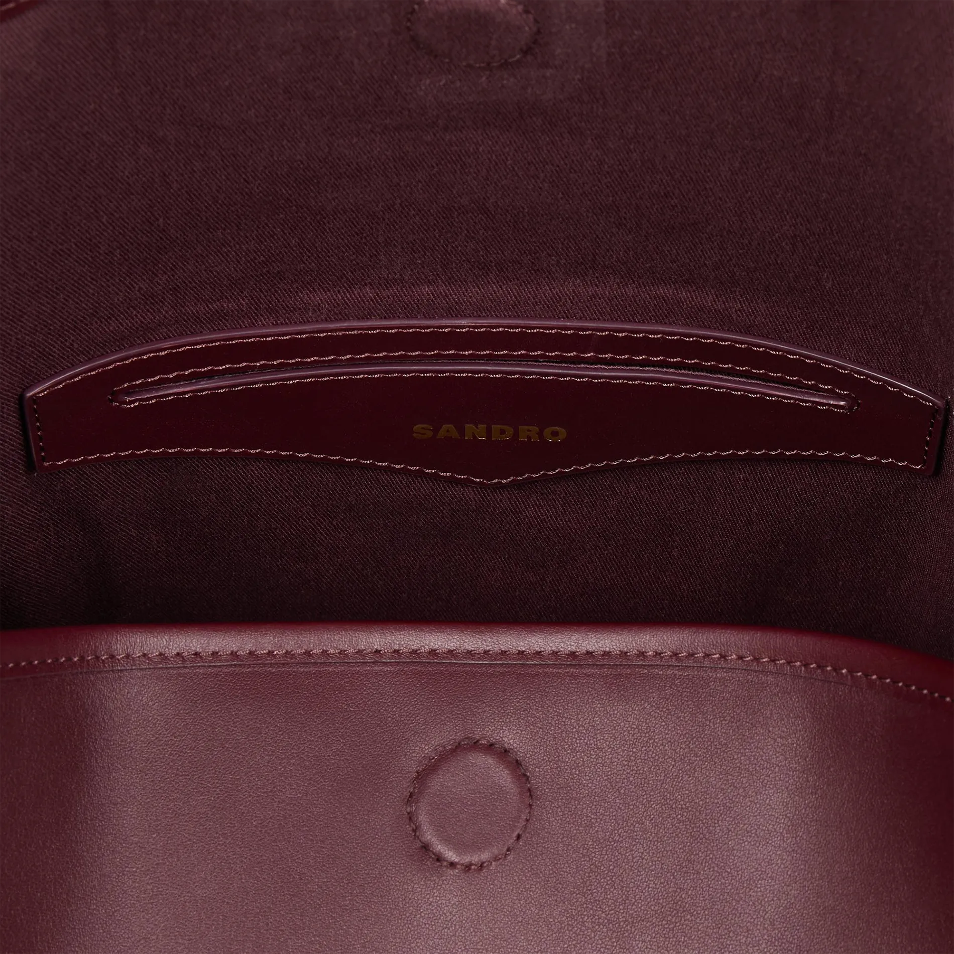  SANDRO   Borsa a secchiello in pelle | Rosso