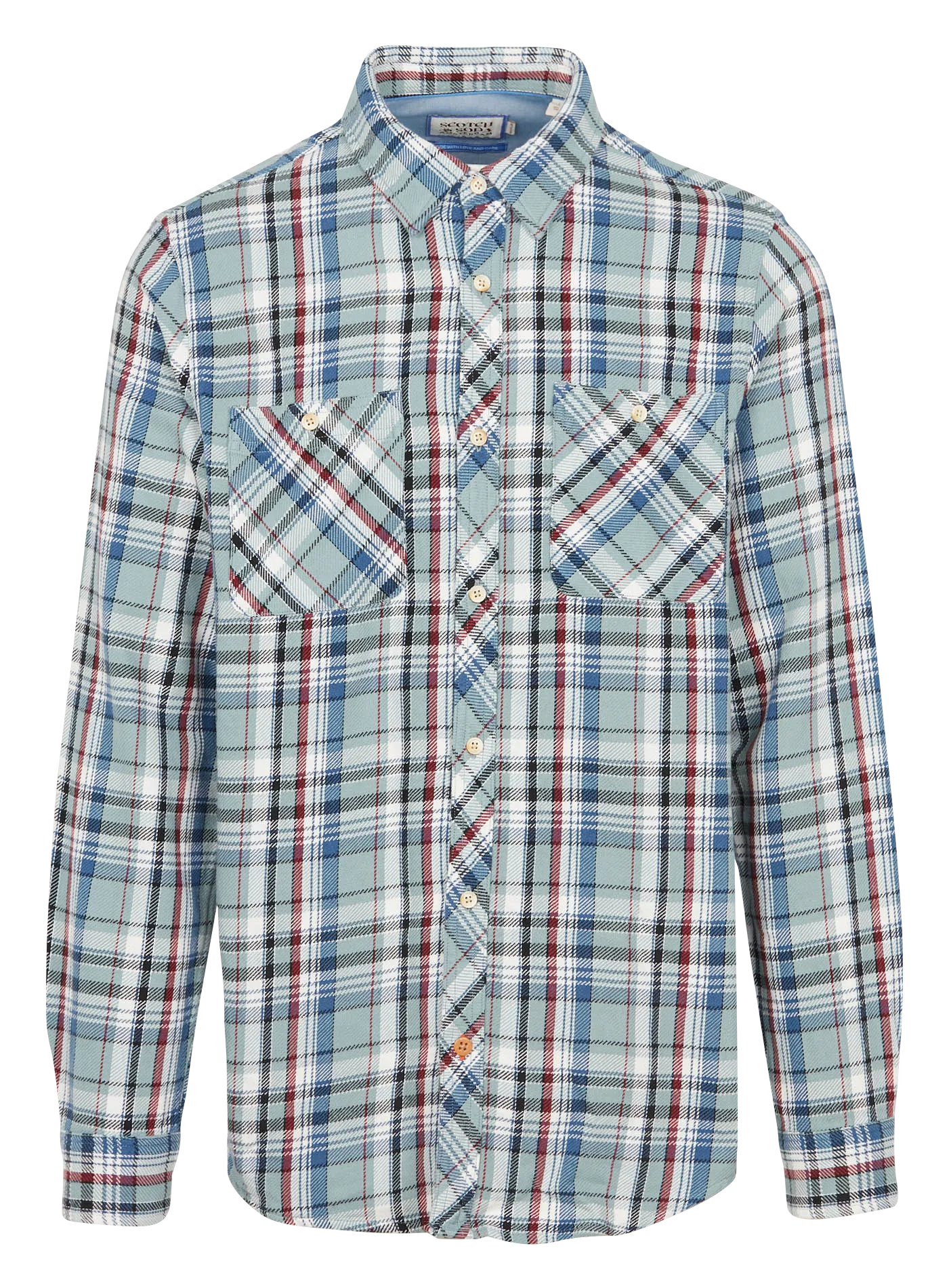  SCOTCH AND SODA   Camicia dritta collo classico in cotone | Blu