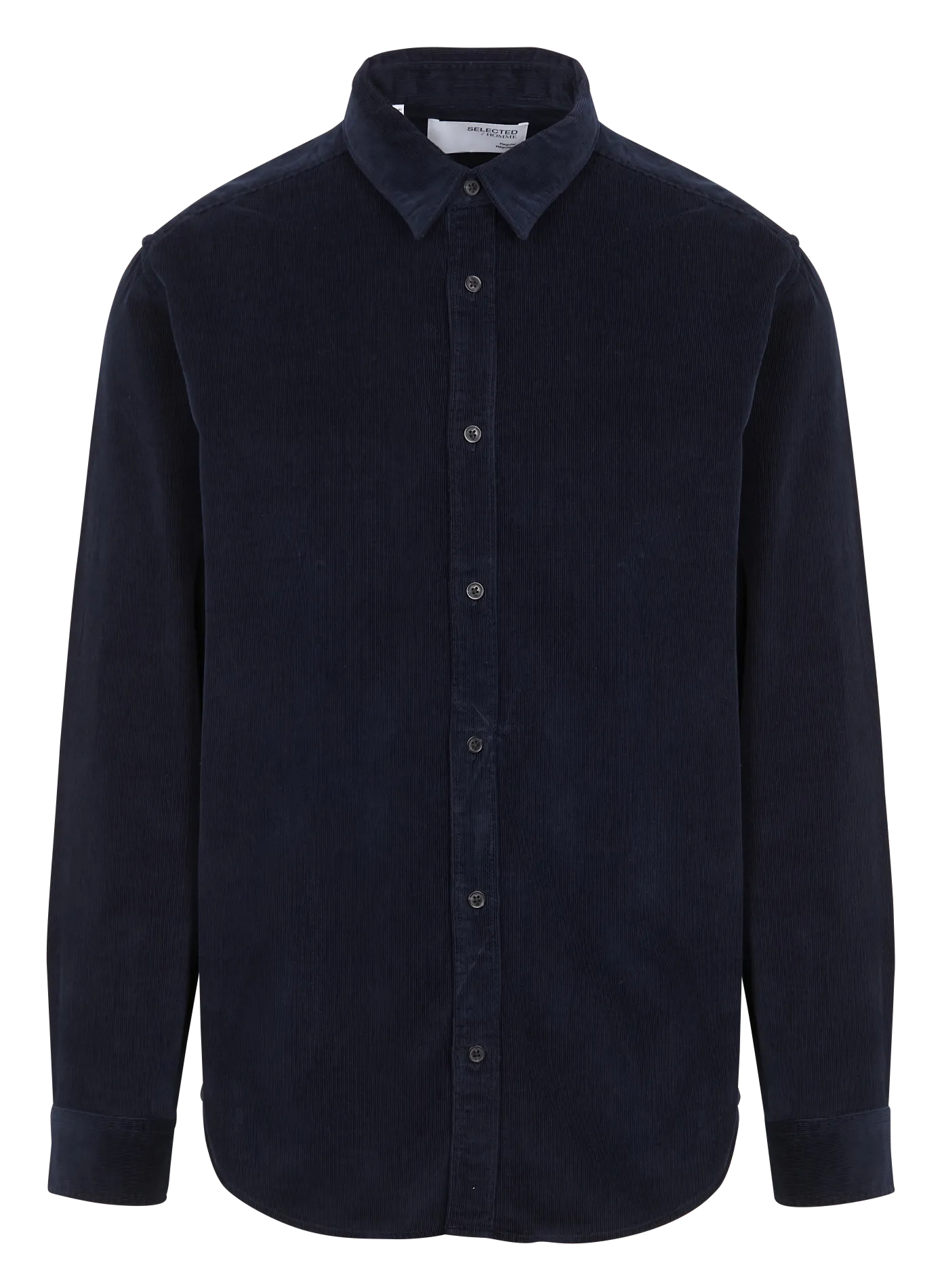  SELECTED   Camicia collo classico in misto cotone | Blu