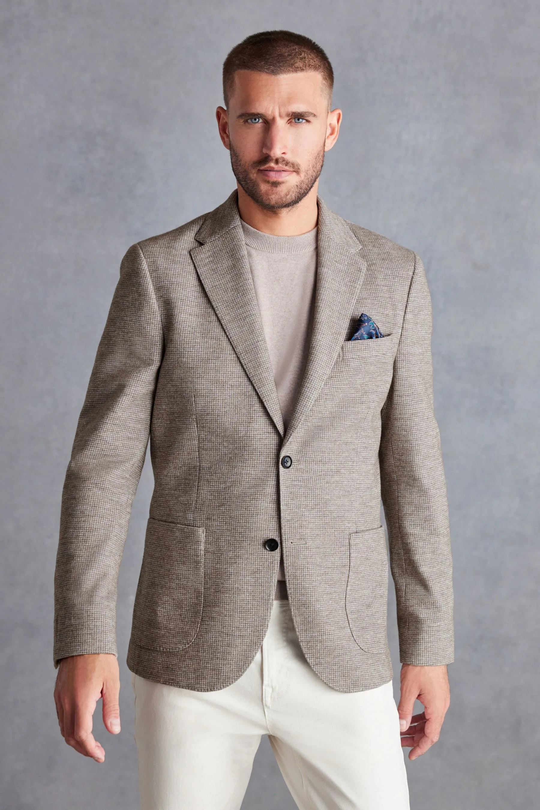 Signature - Blazer Blend in jersey e lana italiana