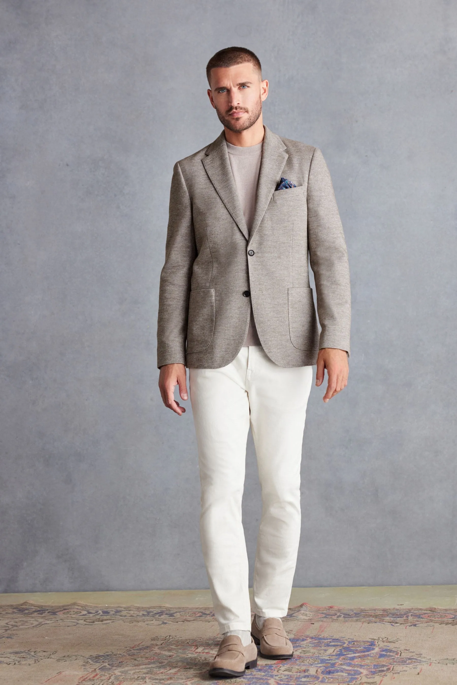 Signature - Blazer Blend in jersey e lana italiana