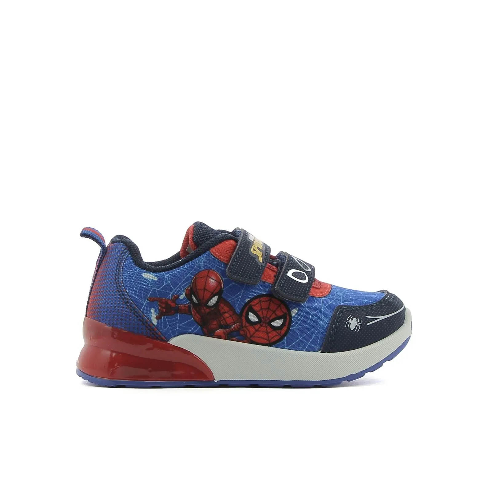 Sneakers blu stampa Spiderman con luci