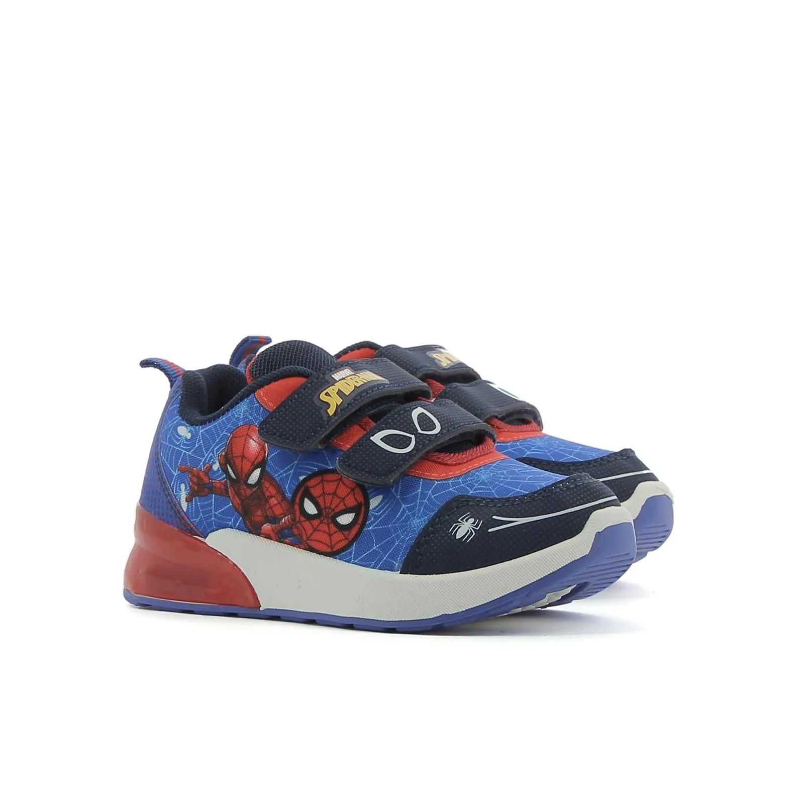 Sneakers blu stampa Spiderman con luci