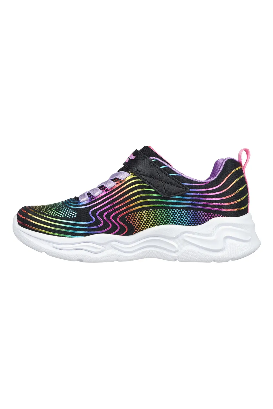 Sneakers con Luci Skechers Heart Lights Rainbow Lux Nere