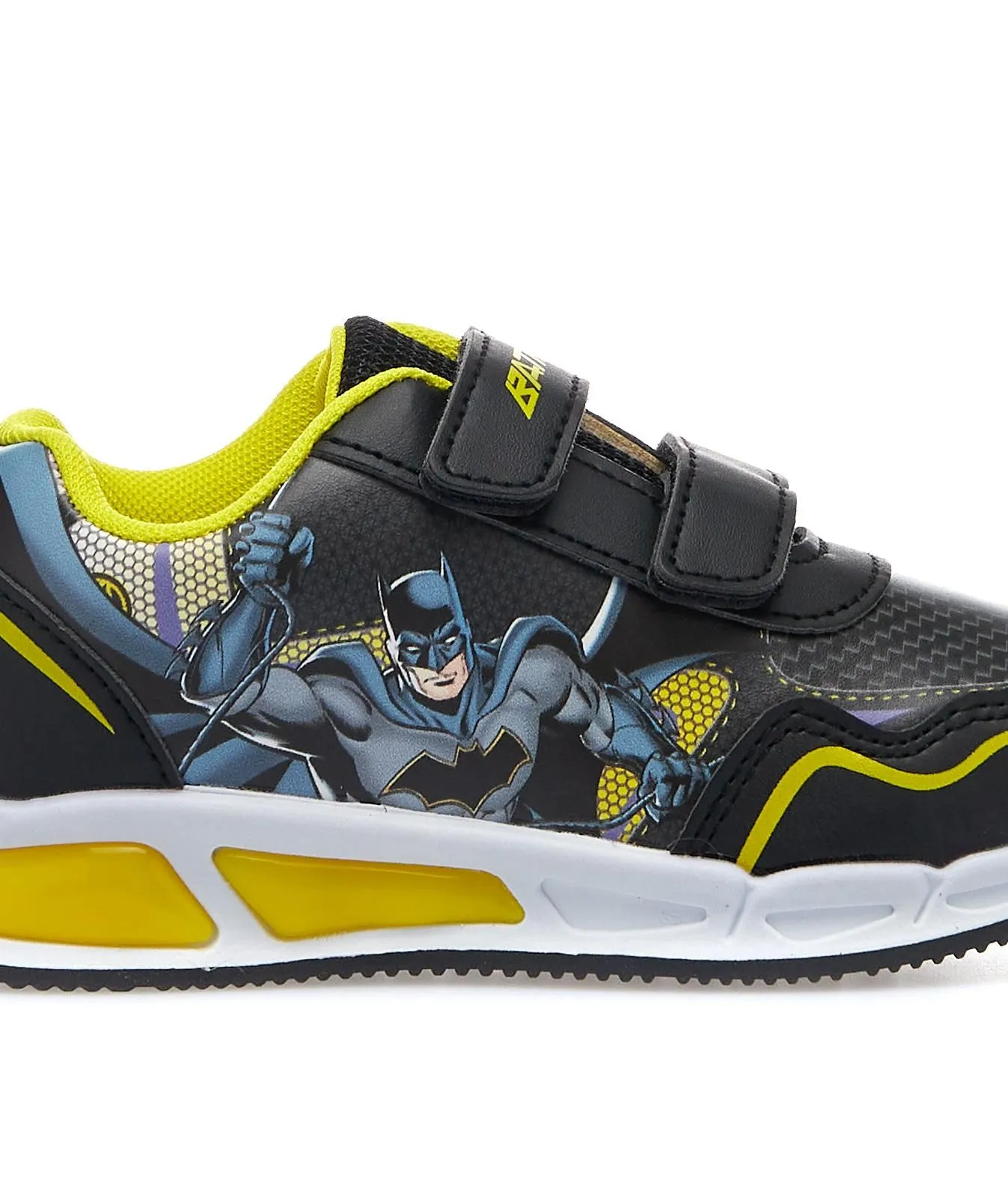 Sneakers nere con luci e stampa cartoon Batman