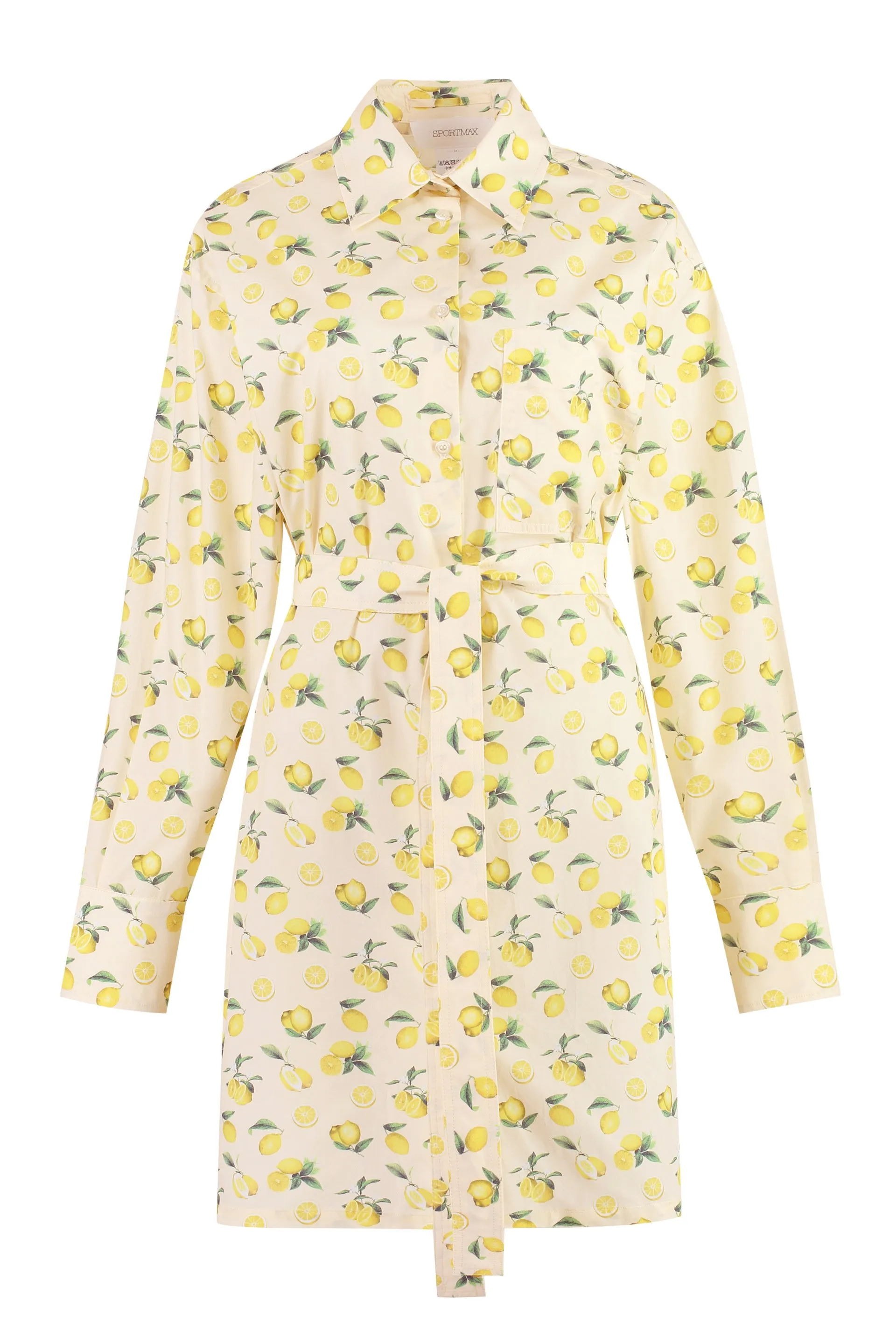 Sportmax Abito chemisier in popeline di cotone