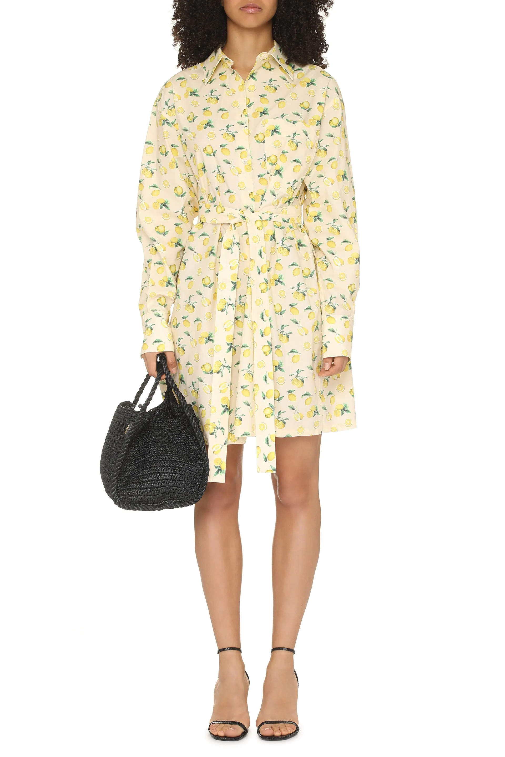 Sportmax Abito chemisier in popeline di cotone