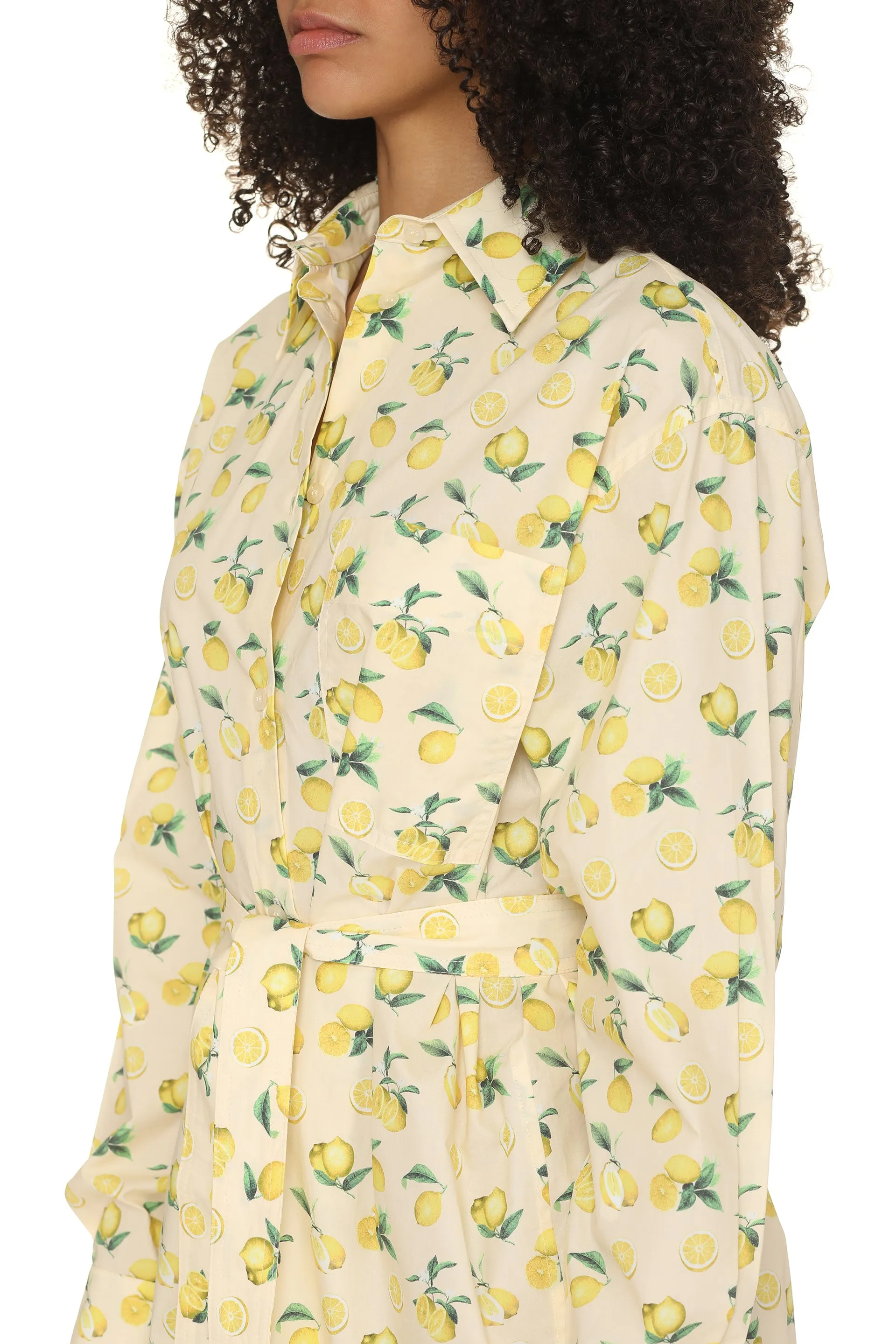 Sportmax Abito chemisier in popeline di cotone