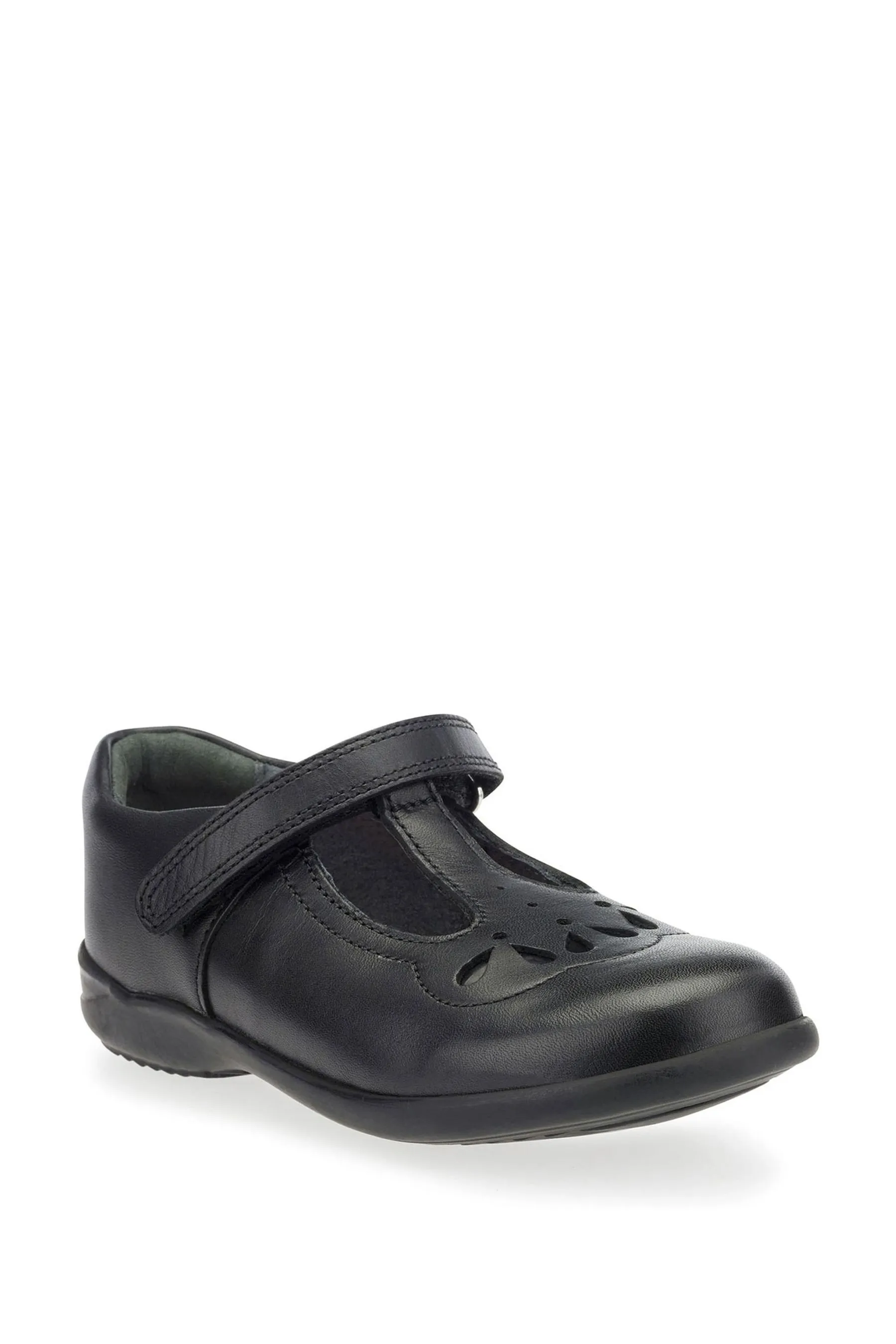 Start-Rite Multi Fit Scarpe T Bar in pelle di papavero    