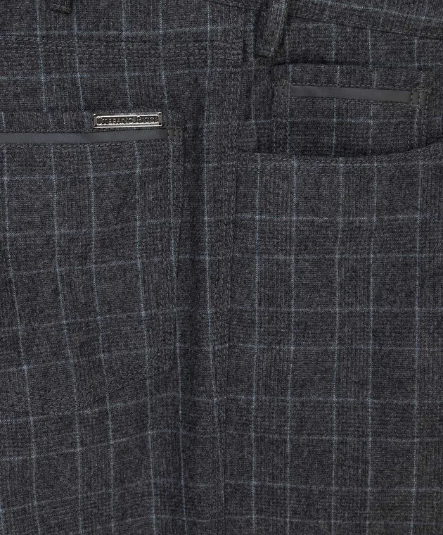 Stefano Ricci Pantaloni in lana a quadri MBT14000208070