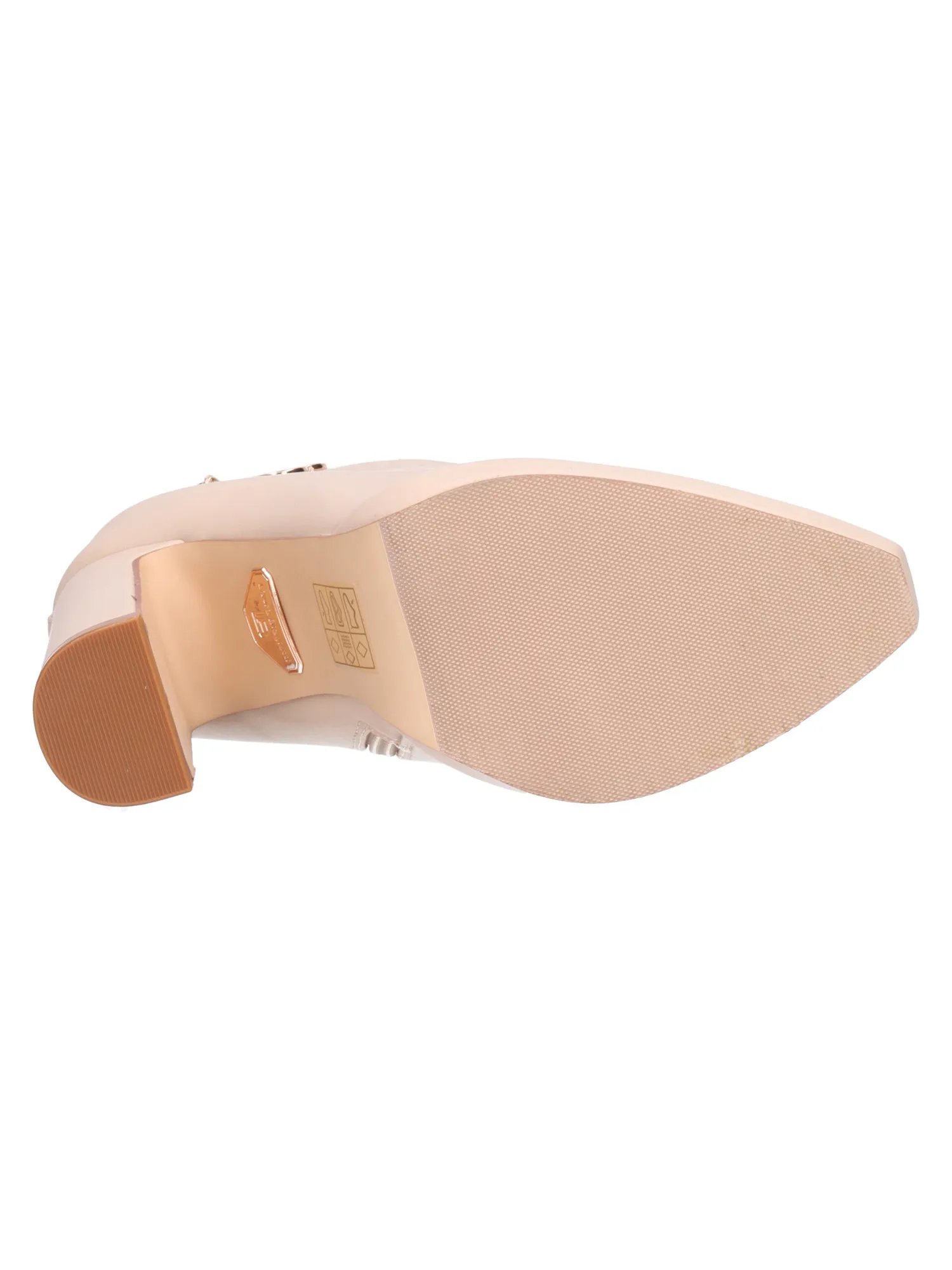 Stivaletto tacco largo Laura Biagiotti da donna beige