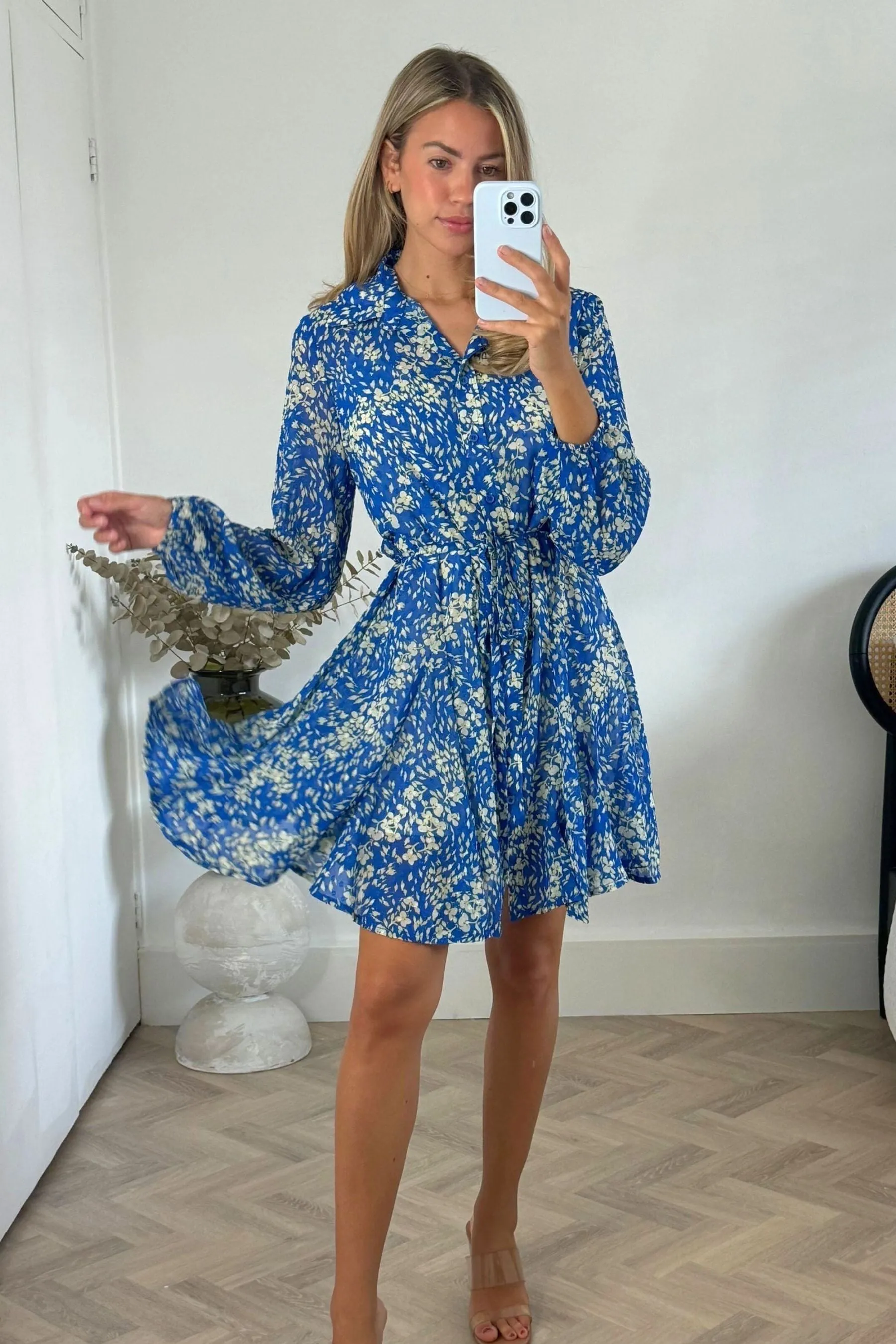 Style Cheat - Myla - Abito chemisier corto con allacciatura in corda