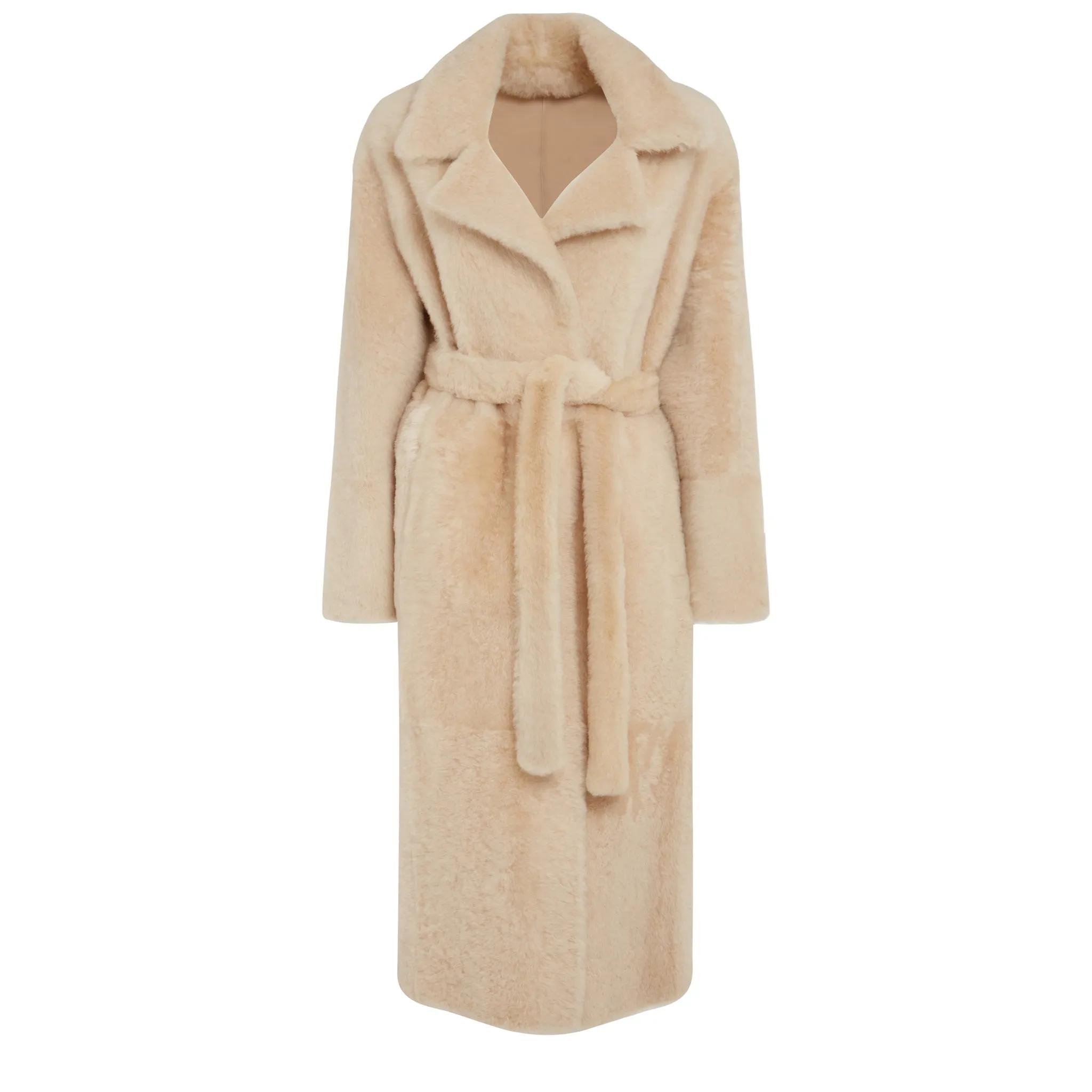 SWORD  Cappotto in shearling beige