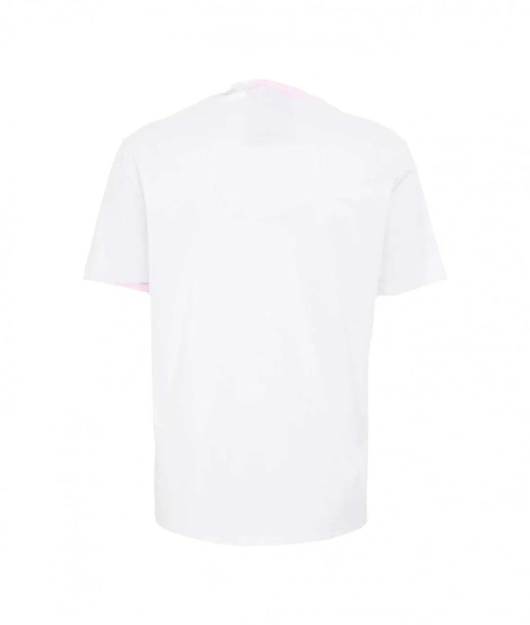 T-shirt dipinta a mano bianco bianco
