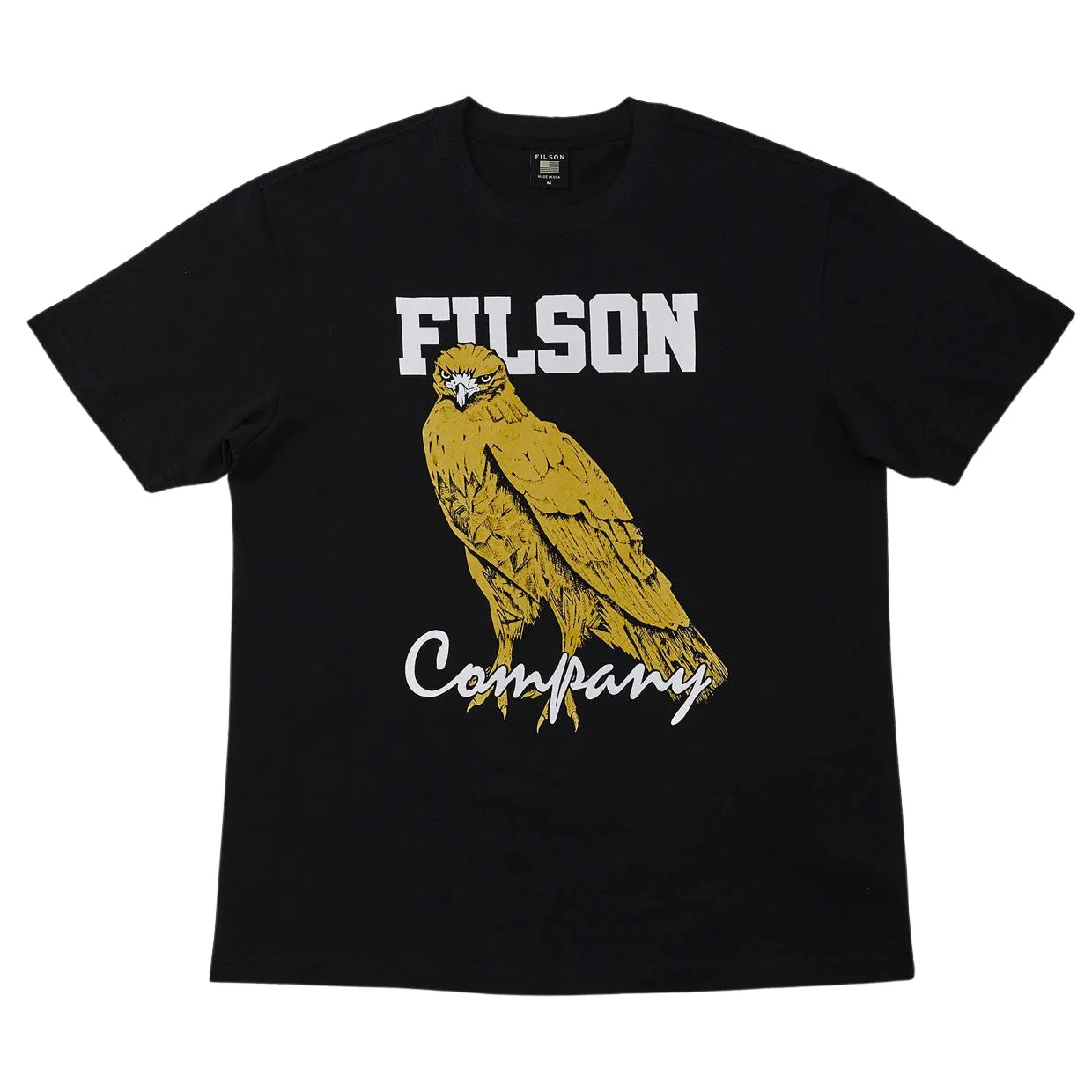 T-shirt Uomo Filson S/S Pioneer Graphic Nero / Giallo