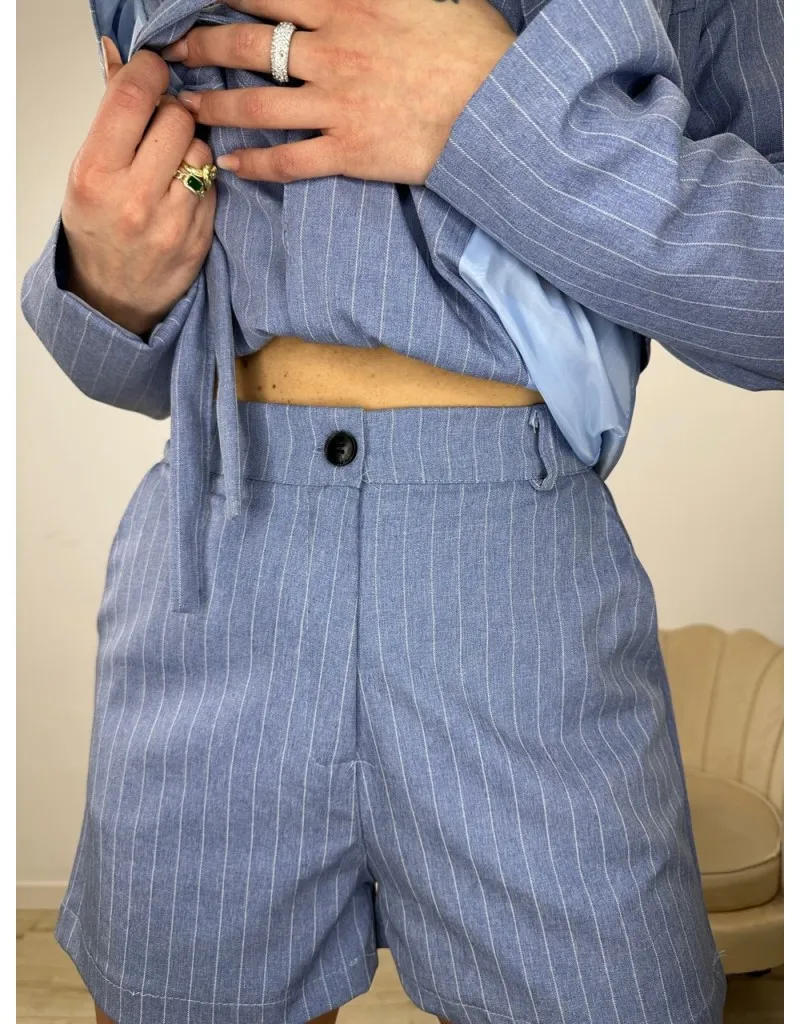 TAILLEUR GESSATO SABRY AZZURRO