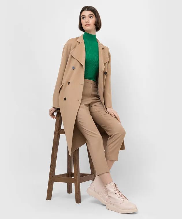 Theory Pantaloni in lana beige K0801226