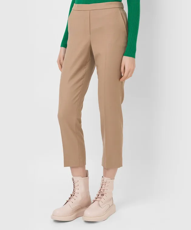 Theory Pantaloni in lana beige K0801226