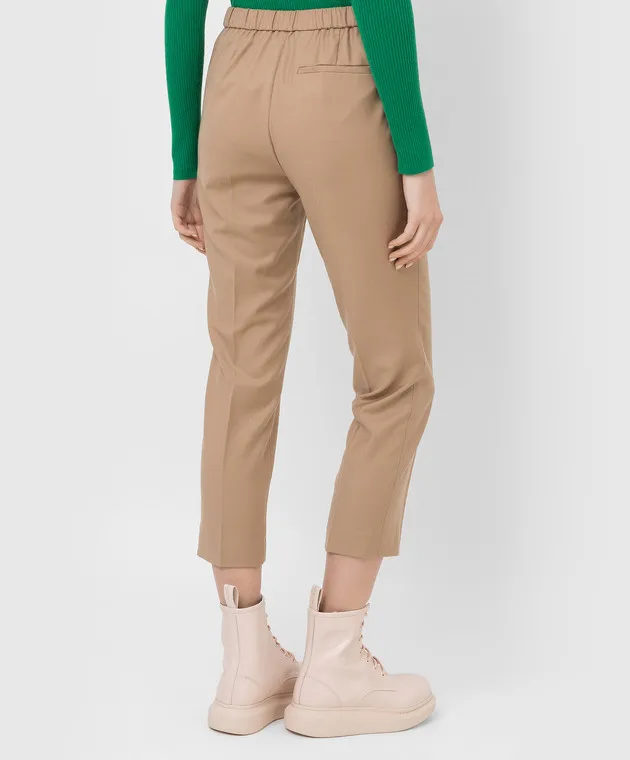 Theory Pantaloni in lana beige K0801226