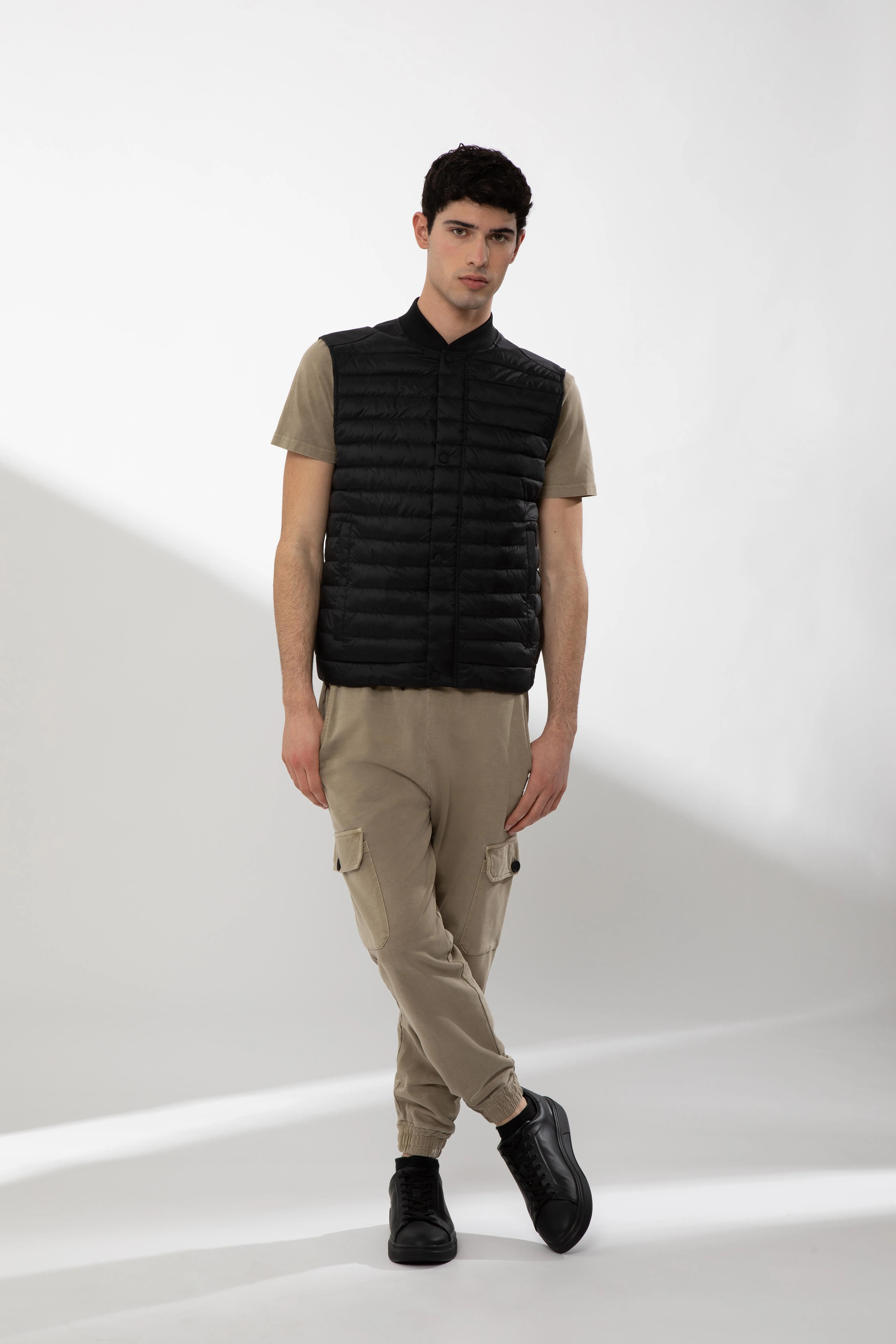 TIBBY – Gilet ibrido nero