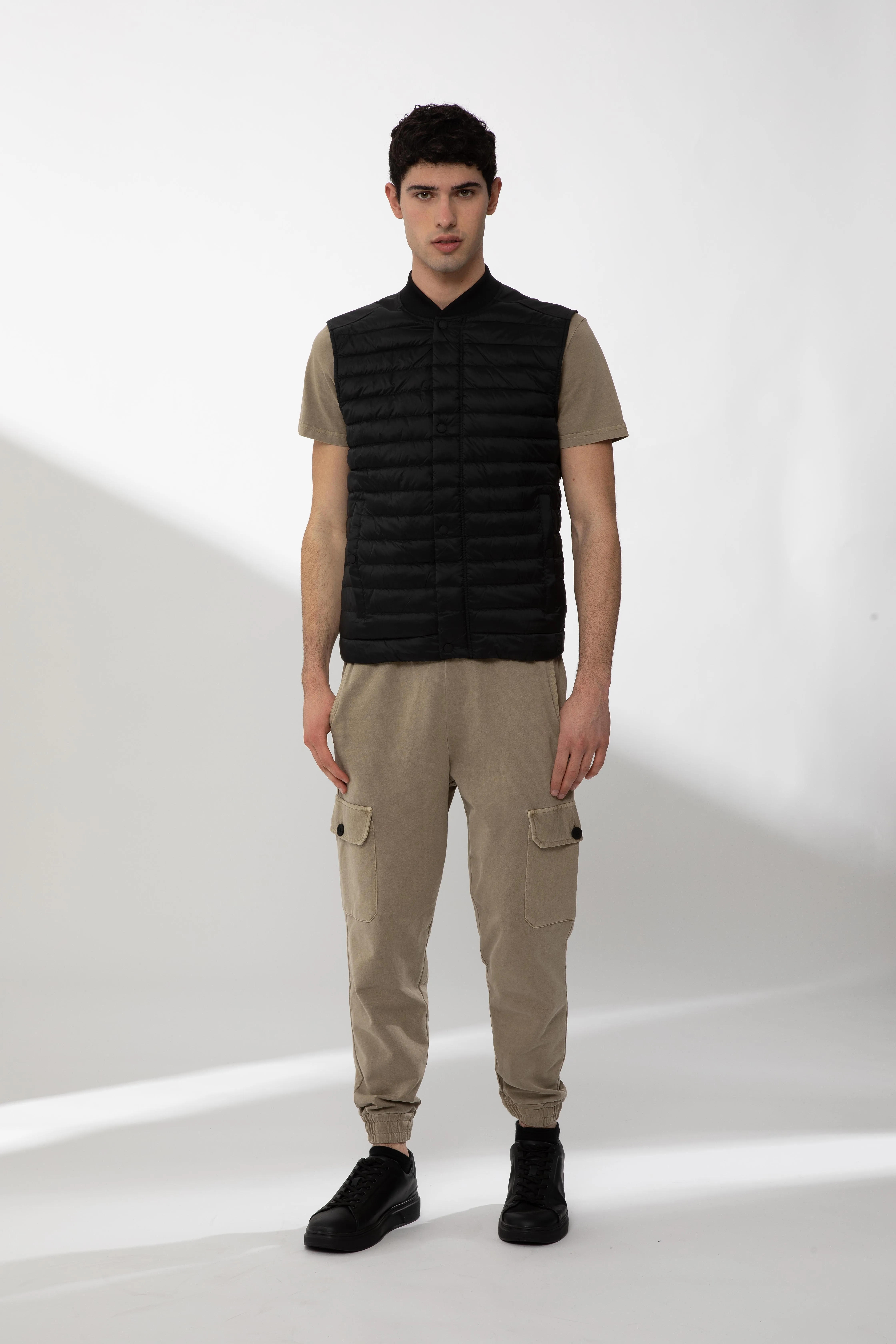 TIBBY – Gilet ibrido nero