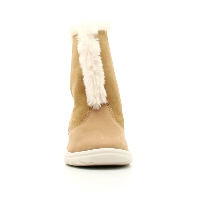 TODDLE TRACKS FAUX SHEARLING BOOTIE WHEAT