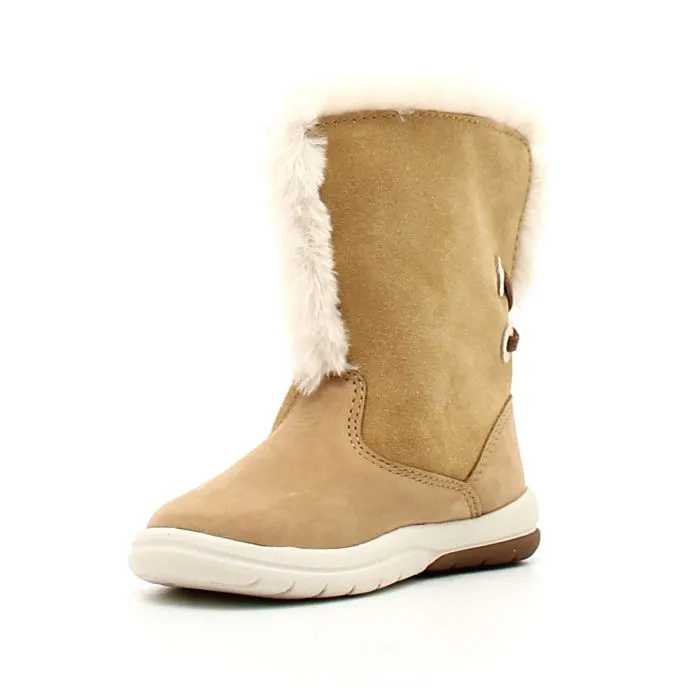 TODDLE TRACKS FAUX SHEARLING BOOTIE WHEAT