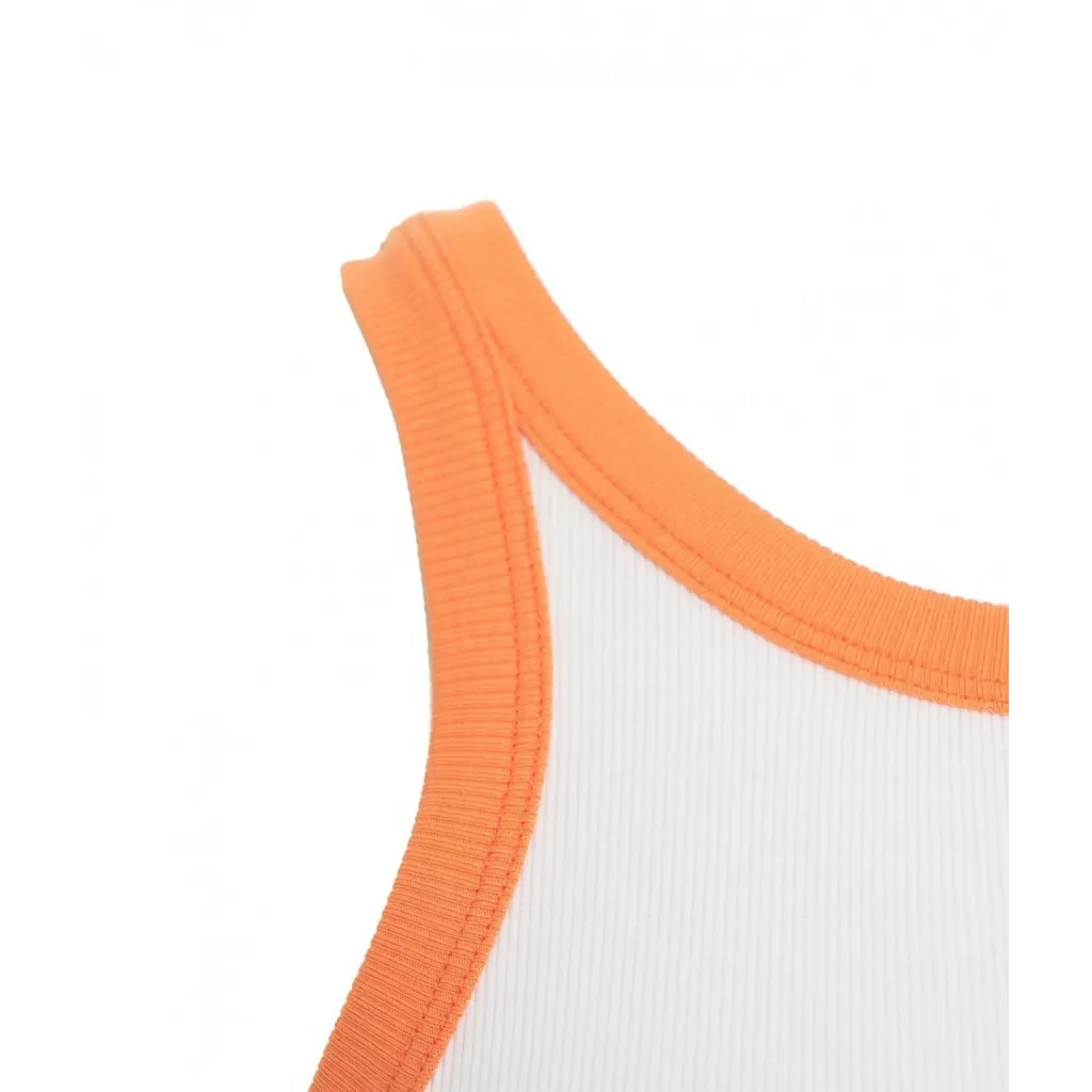 Top a coste arancione