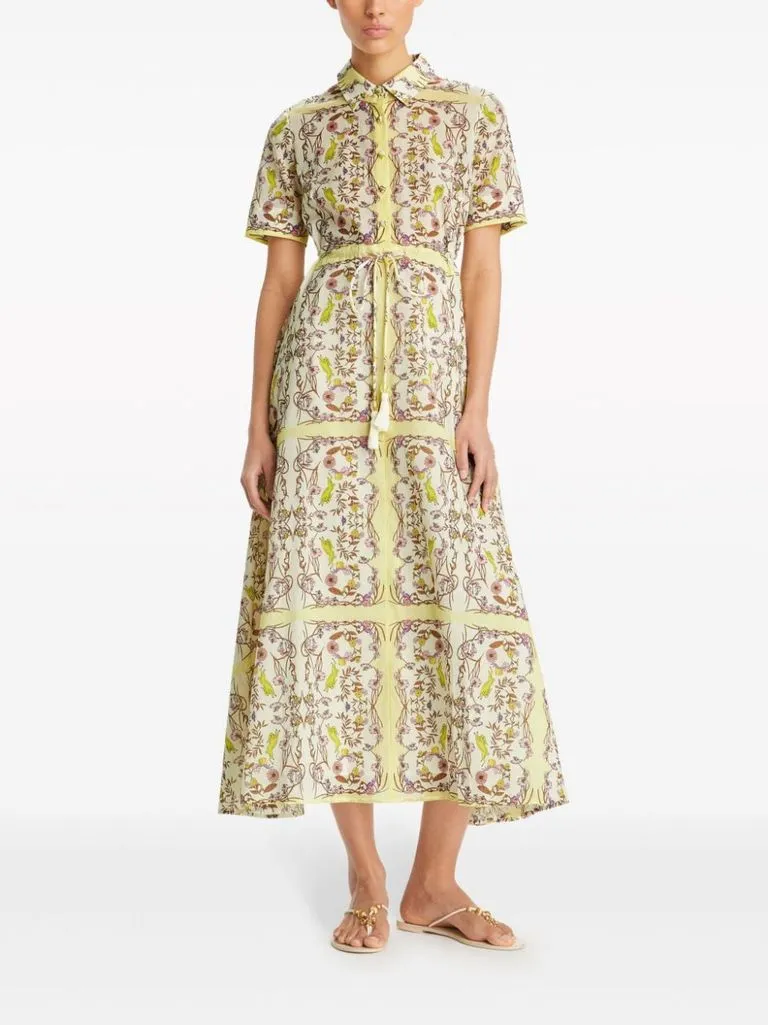 tory burch Abito chemisier stampato