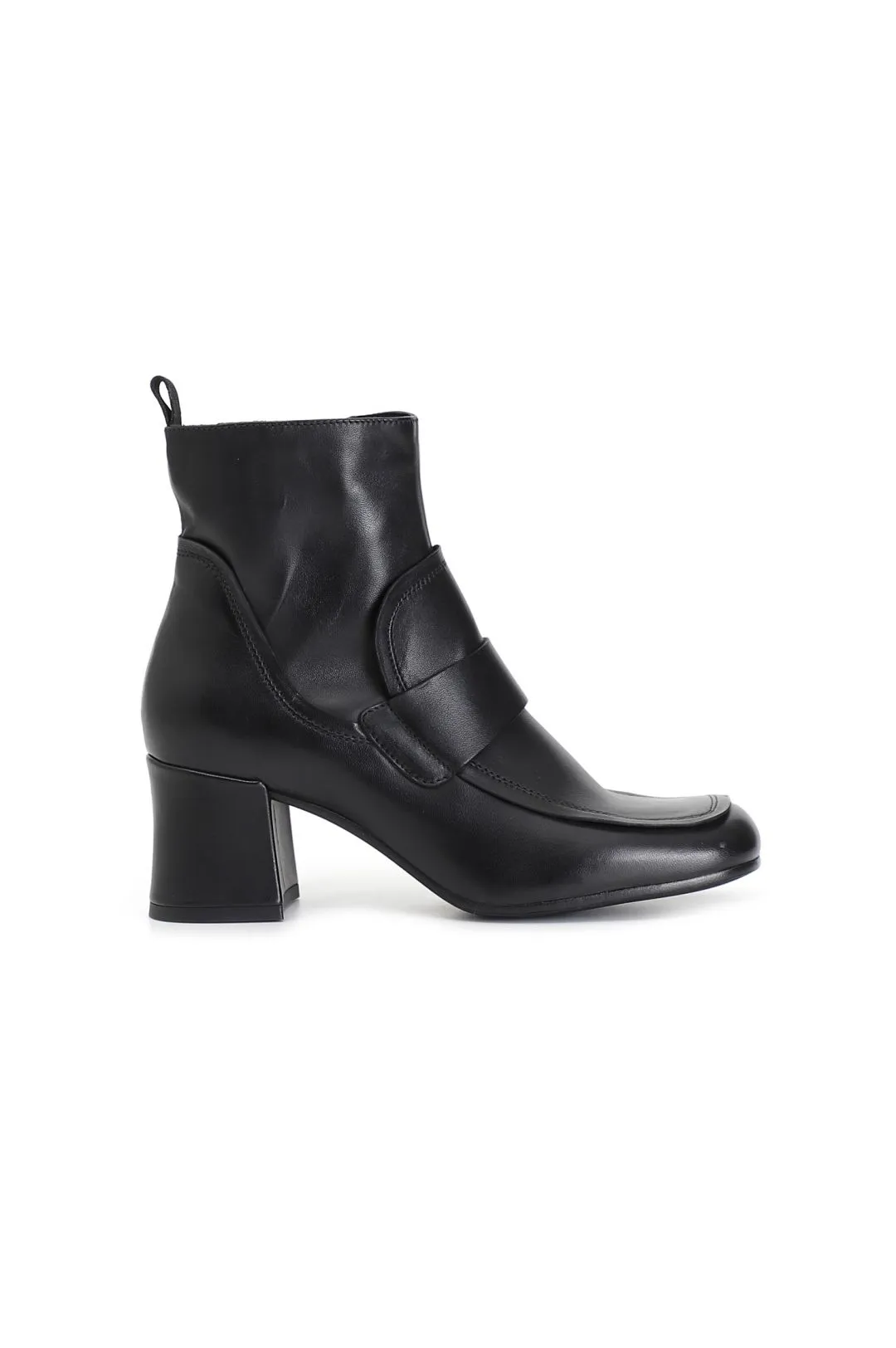 tronchetto donna in nappa nero