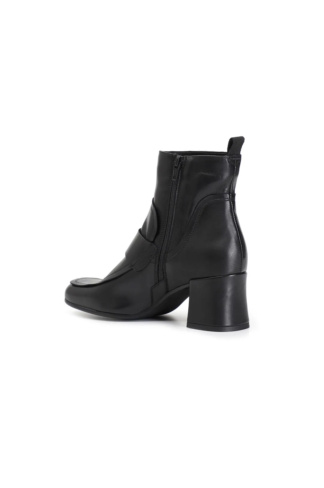 tronchetto donna in nappa nero