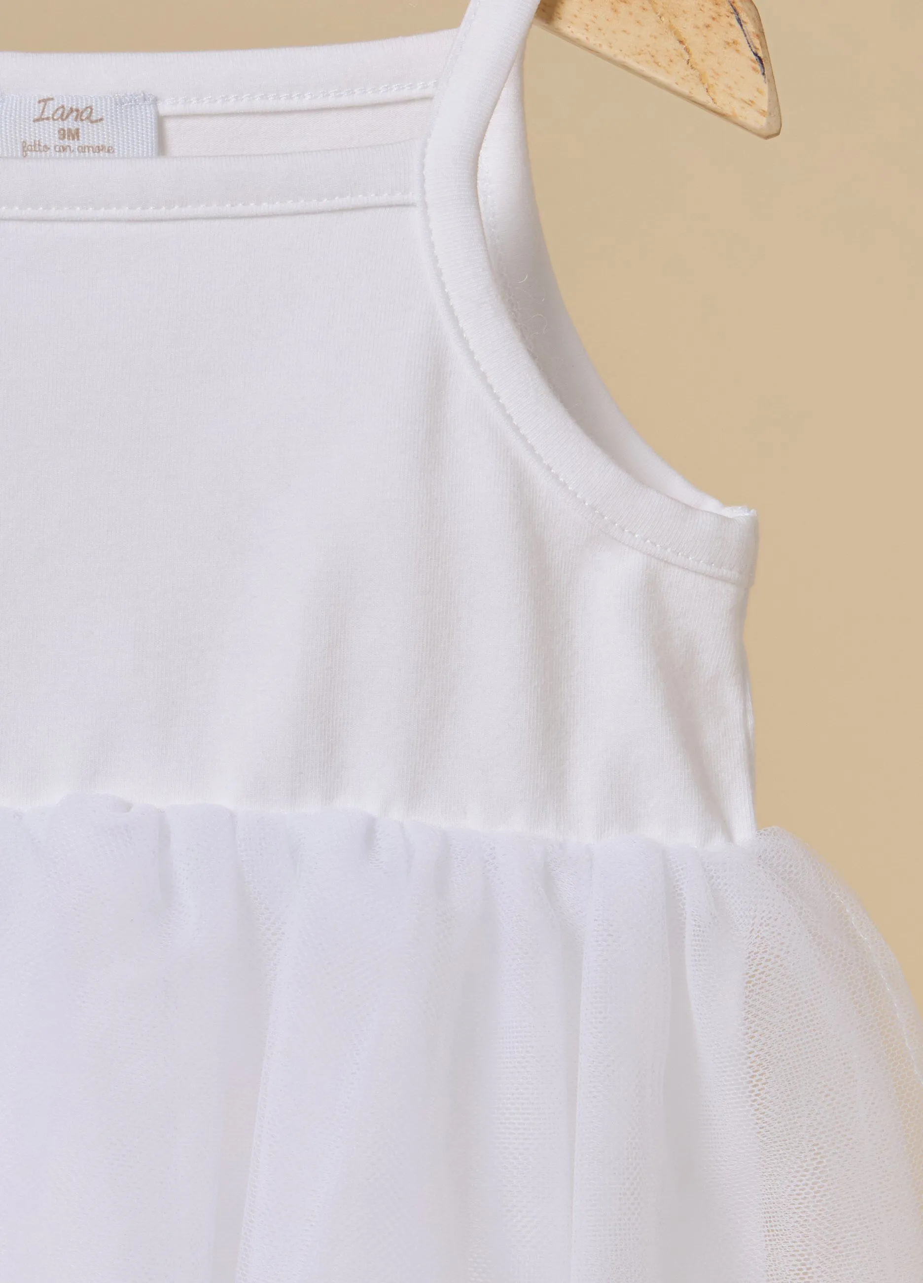 Vestitino IANA con gonna in tulle neonata