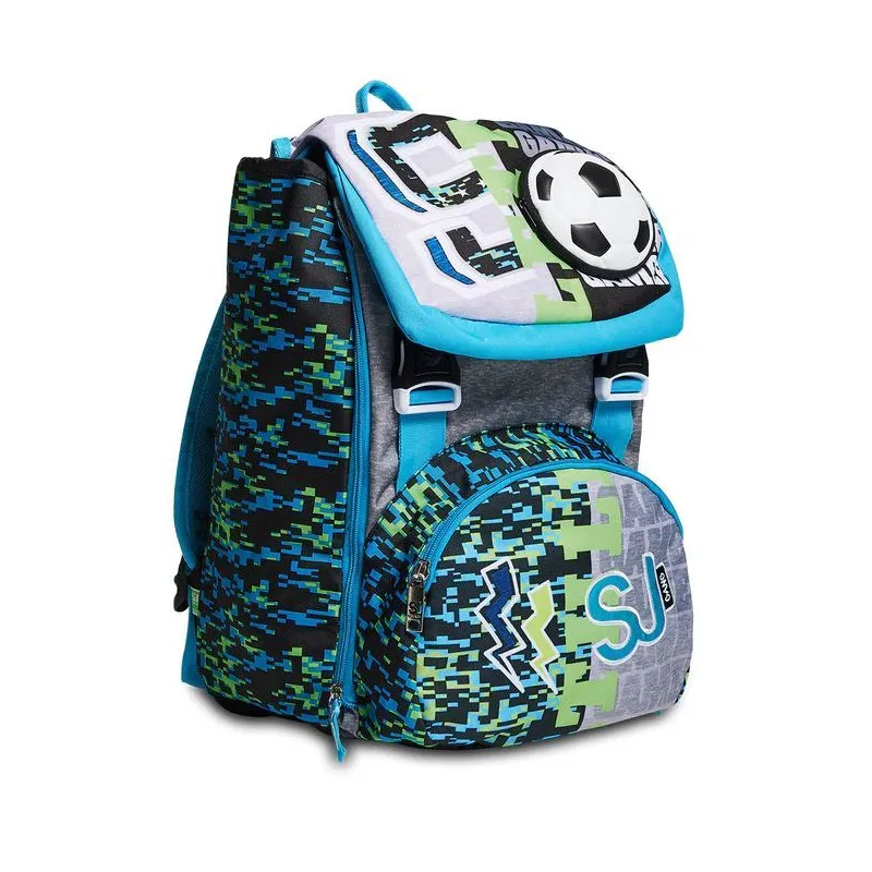 ZAINO SCUOLA SDOPPIABILE BIG SJ GANG GOALKICK BOY 27X41X22CM 28LT.LO ZAINO CHE CAMBIA QUANDO VUOI TU SJ SEVEN ITALY