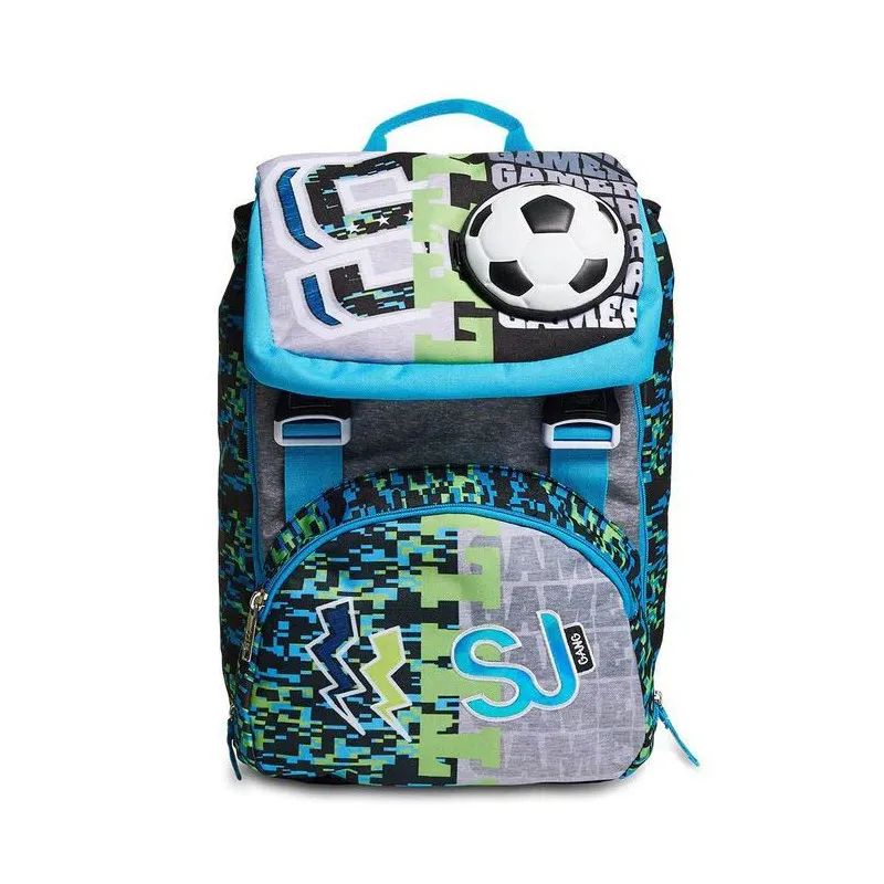 ZAINO SCUOLA SDOPPIABILE BIG SJ GANG GOALKICK BOY 27X41X22CM 28LT.LO ZAINO CHE CAMBIA QUANDO VUOI TU SJ SEVEN ITALY