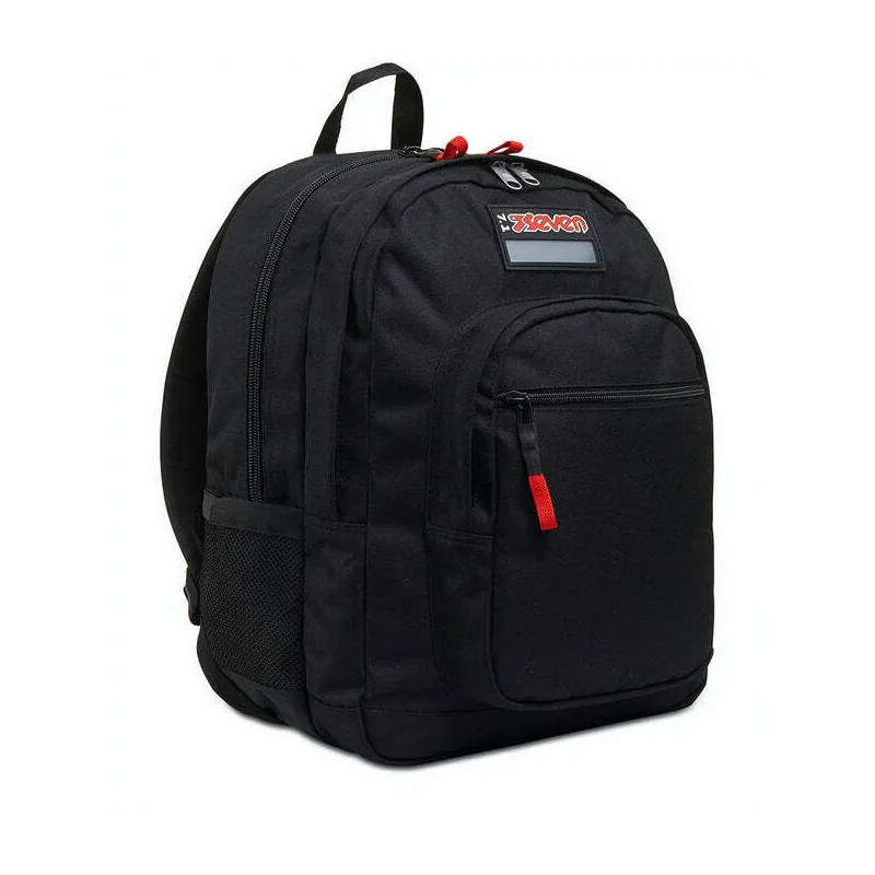ZAINO SCUOLA SEVEN ORGANIZZATO+ CAVO USB FREETHINK GRS NERO UNISEX 30X42X20CM 30LT GARANZIA 4 ANNI SEVEN ITALY